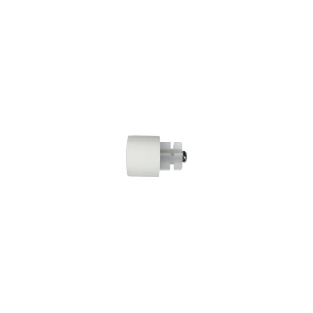 Lot de 2 embouts pour barre à rideau , Diam.28 mm blanc Maya, INSPIRE