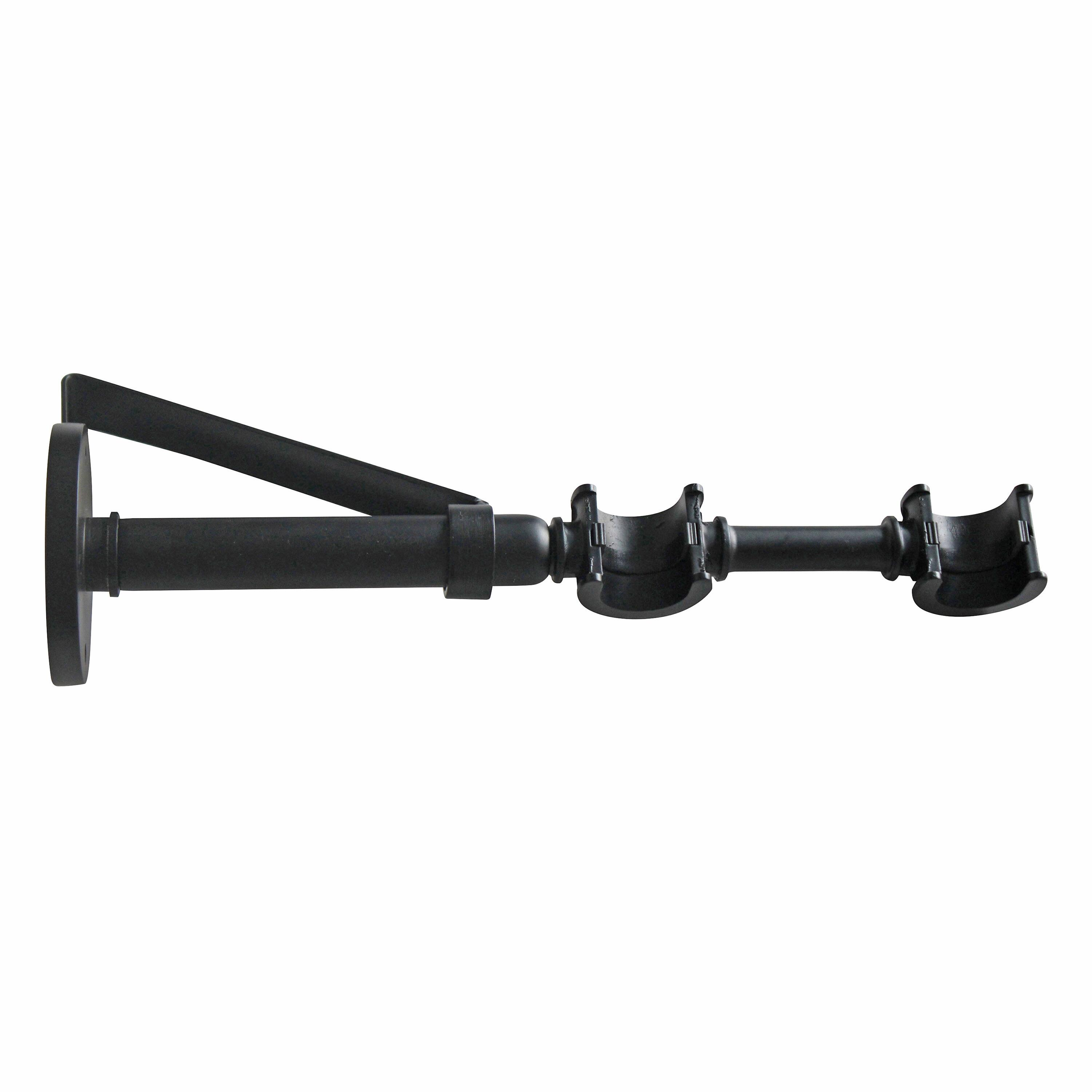 Support extensible tringle à rideau Facto, 20 mm noir peint INSPIRE ...
