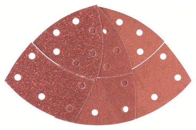 Lot de 10 feuilles abrasives 102 x 62 mm grain 40/120/180 BOSCH