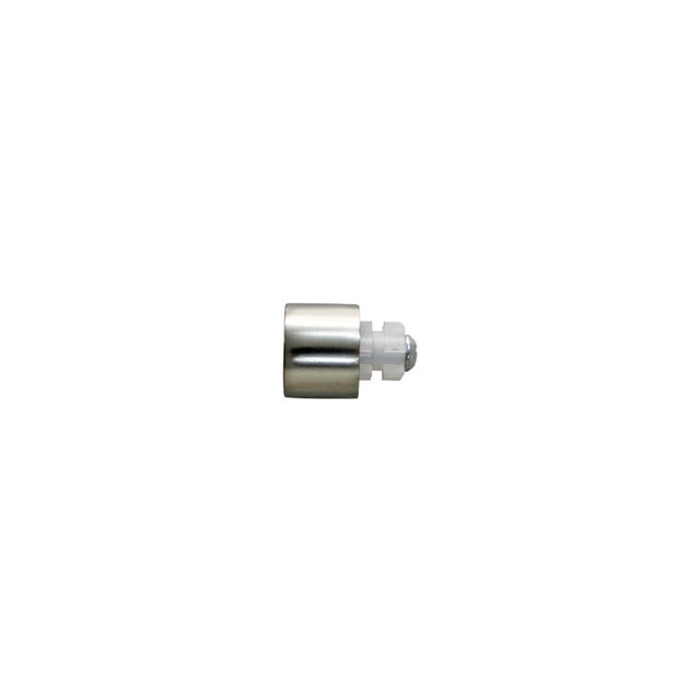 Lot de 2 embouts pour barre à rideau , Diam.20 mm nickel Kali, INSPIRE