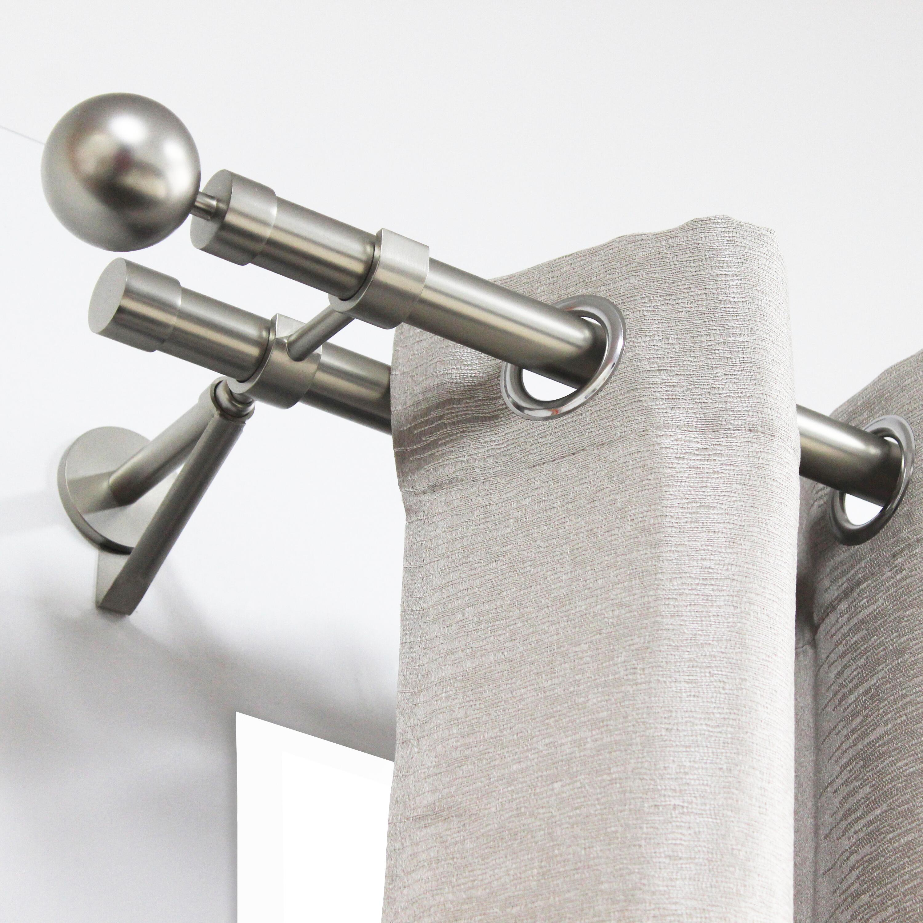 Support extensible tringle à rideau Kali, 28 mm nickel nickelé INSPIRE - 2