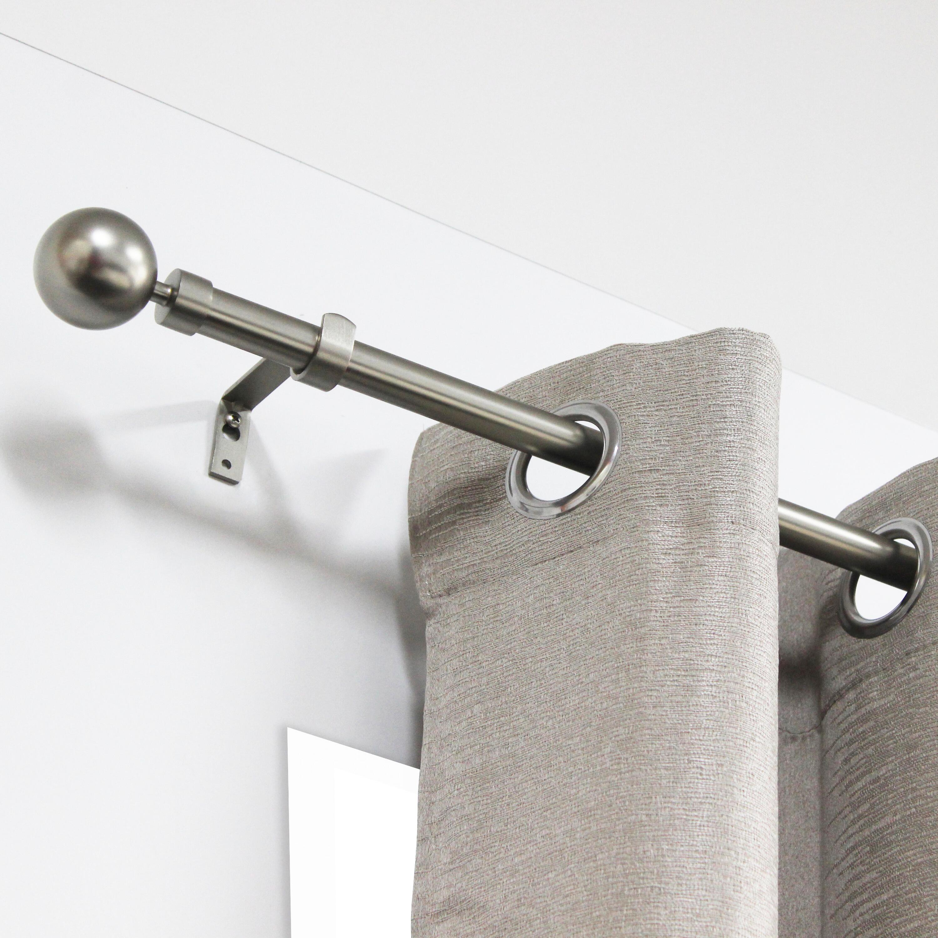 Lot de 2 supports tringle à rideau Kali, 20 mm nickel nickelé INSPIRE - 2