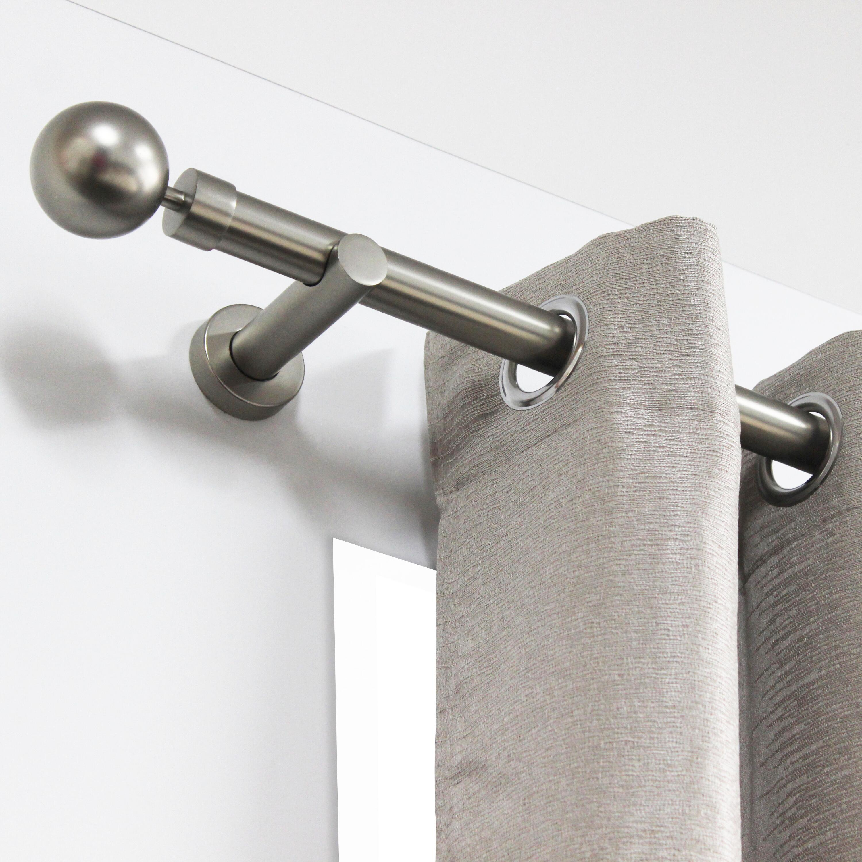 Lot de 2 supports tringle à rideau Kali, 20 mm nickel nickelé INSPIRE - 2