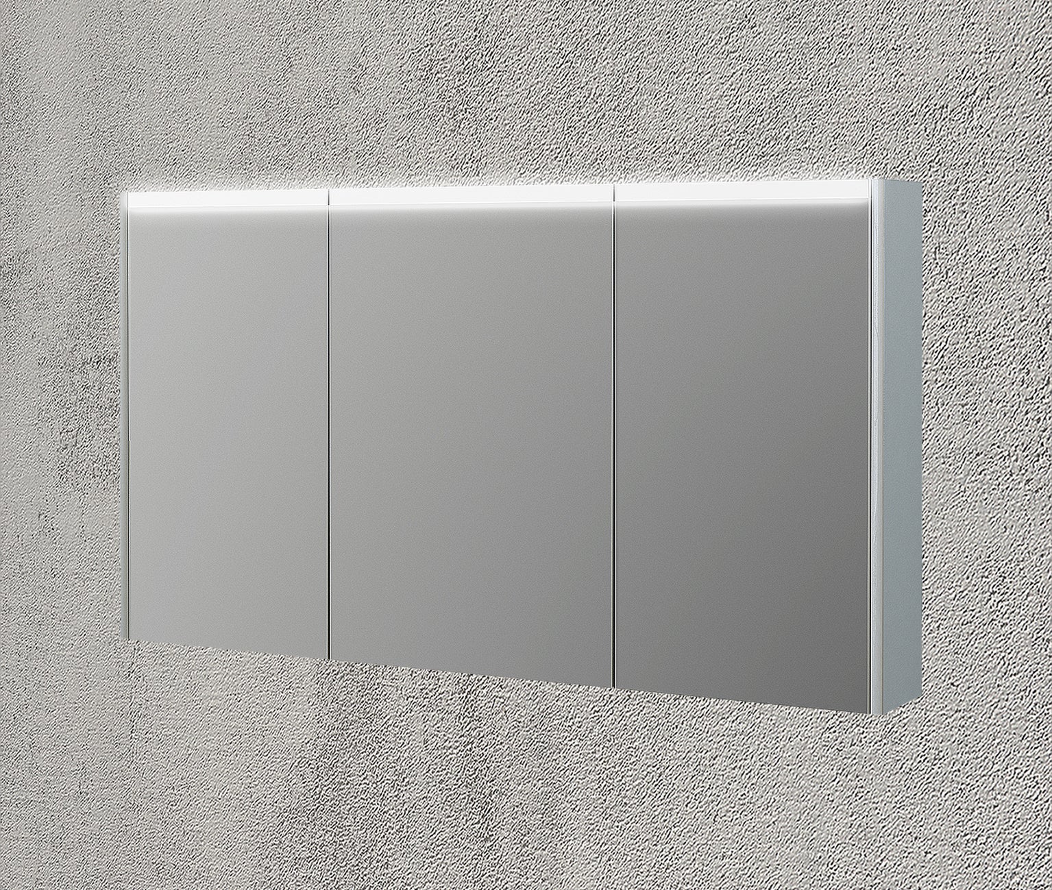 Armoire led de toilette lumineuse l. 120 cm l. 15 cm H. 67 cm P. 15 cm ...