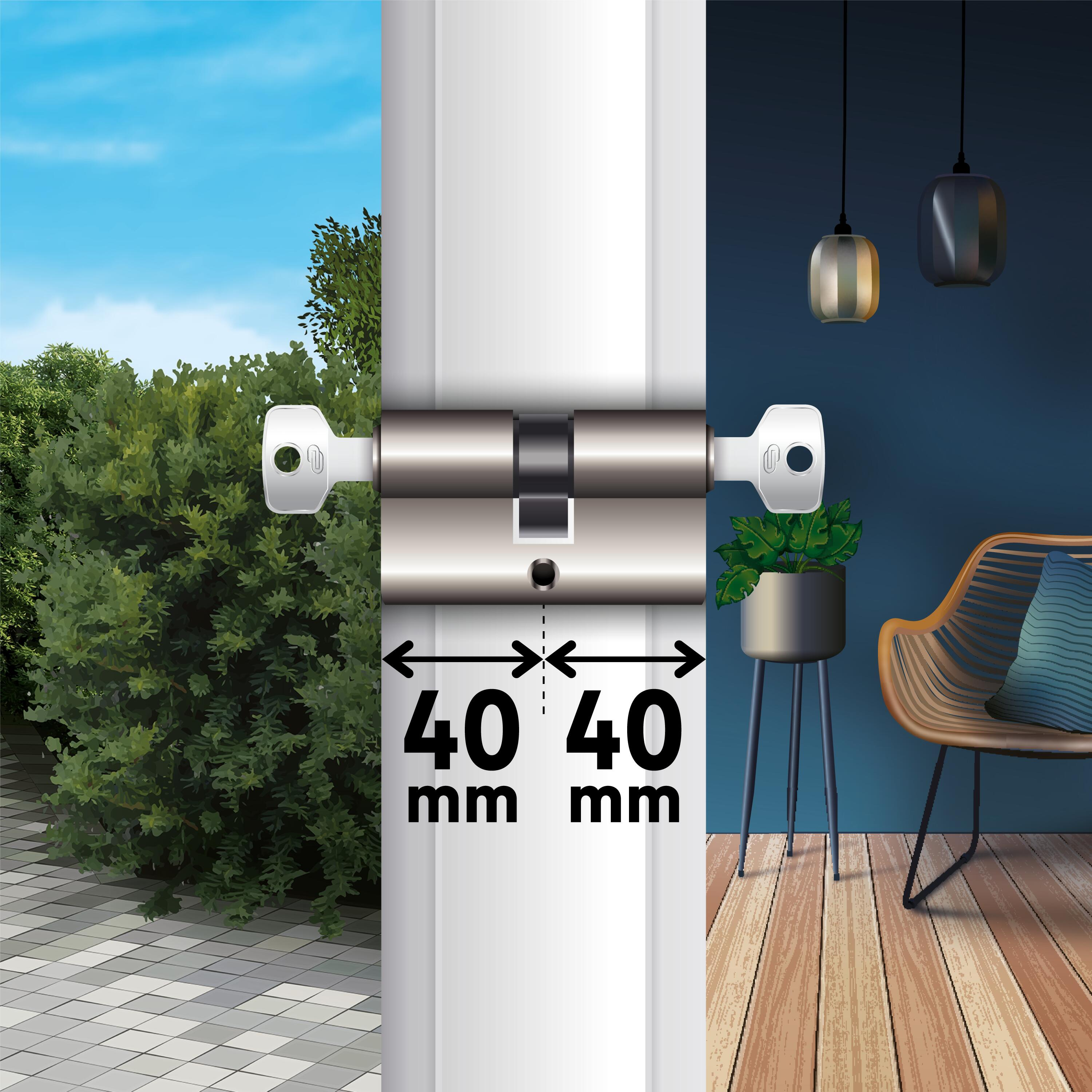 Cylindre de serrure STANDERS Ares L.40 + 40mm 4 clés - 3