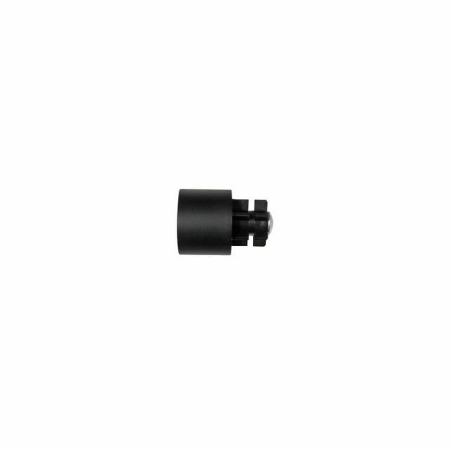 Lot de 2 embouts pour barre à rideau , Diam.28 mm noir Graph, INSPIRE