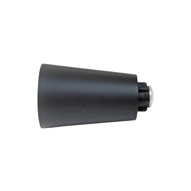 Lot de 2 embouts pour barre à rideau , Diam.28 mm noir Graph, INSPIRE