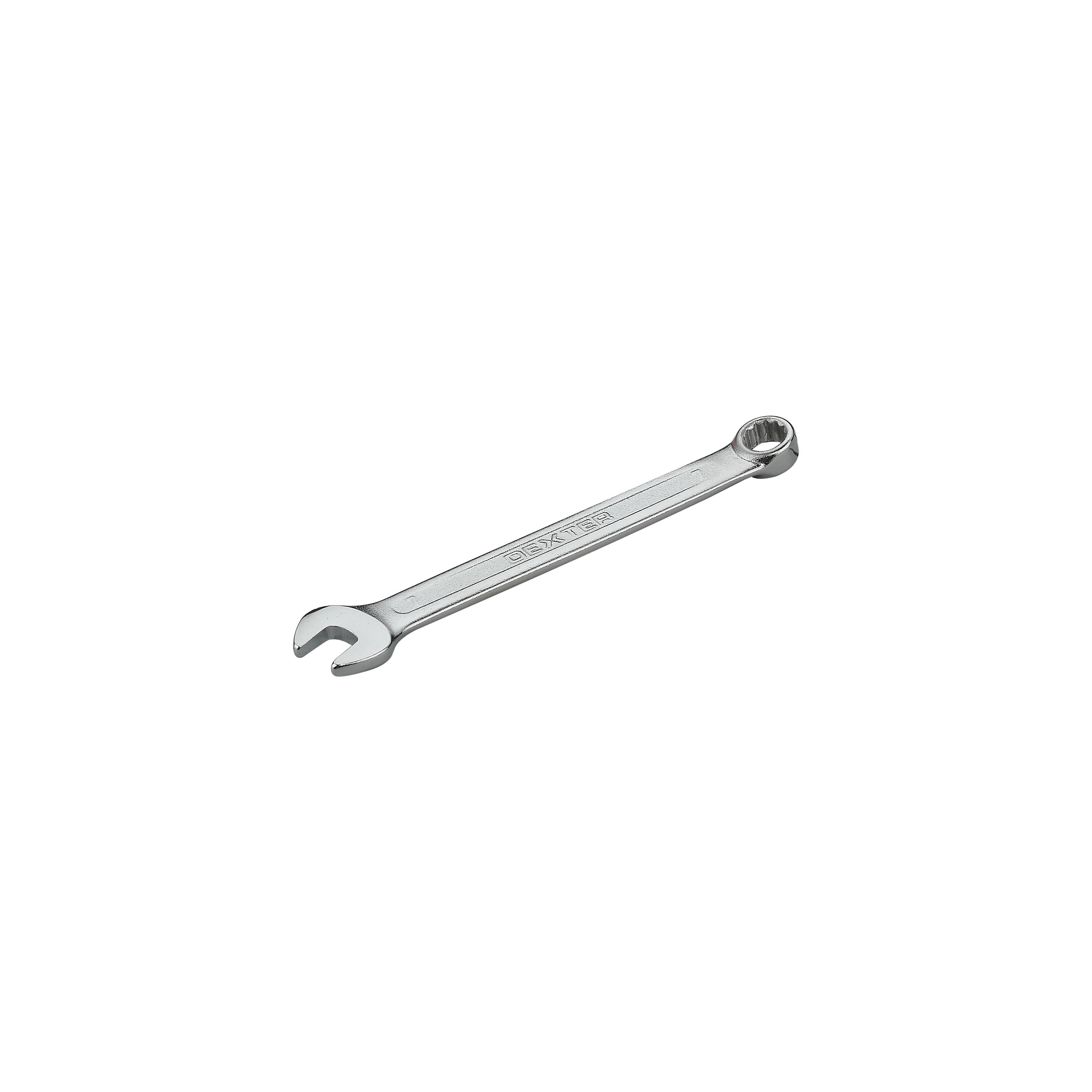 Clé mixte longue en chrome vanadium DEXTER, ouverture 7 mm - 2