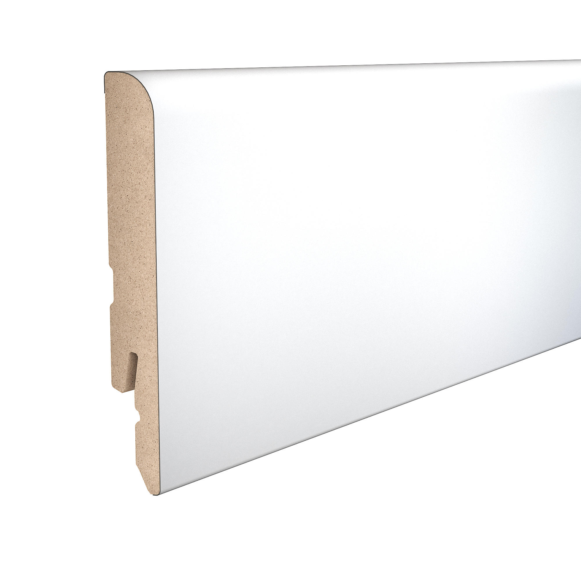Lot de 5 plinthes mdf, blanc, H. 7.8 x L. 2.4 m, Ep.12 mm ARTENS - 3