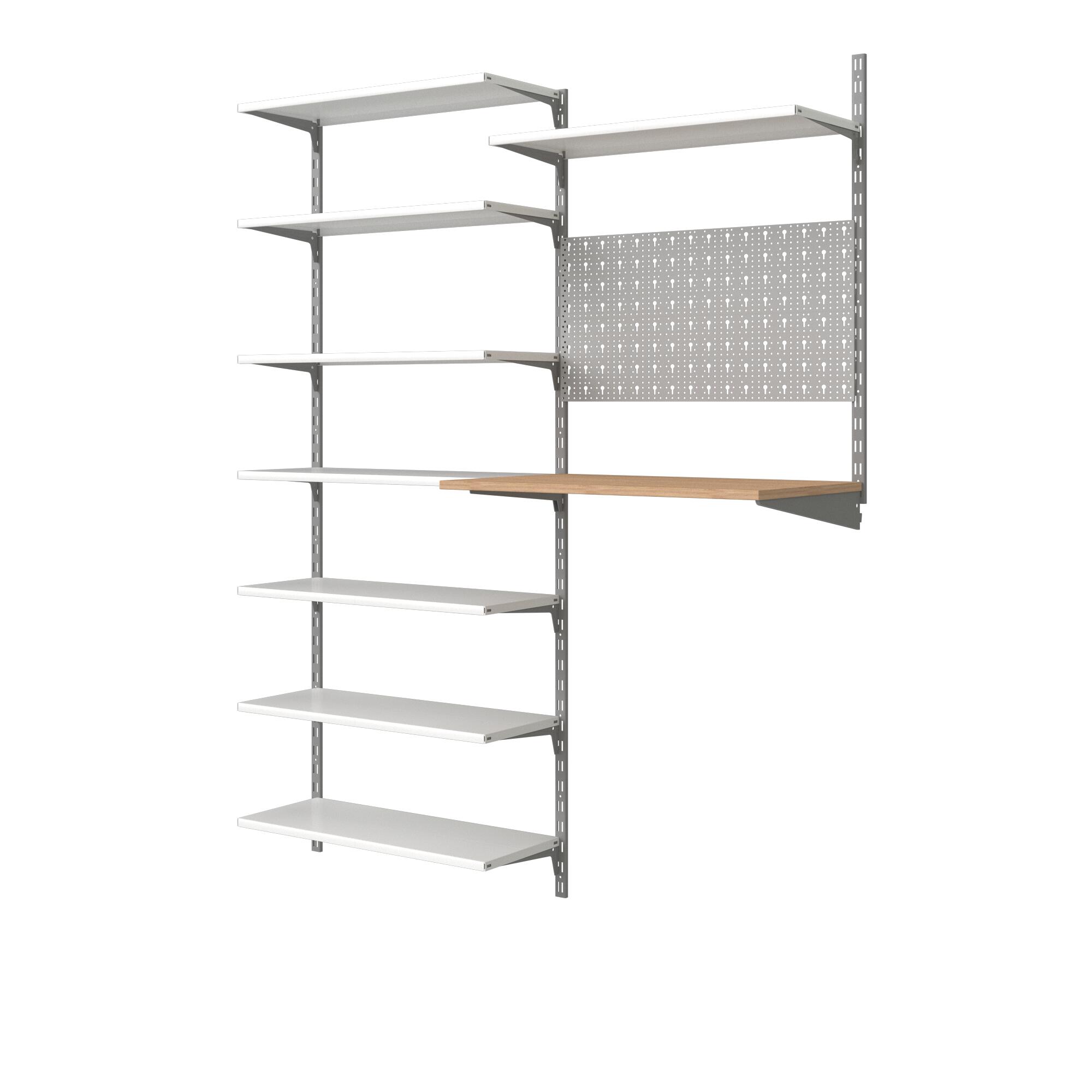 Lot de 2 panneaux perforés Acier l.79 x P.16 x Ep.0.65 cm - 5