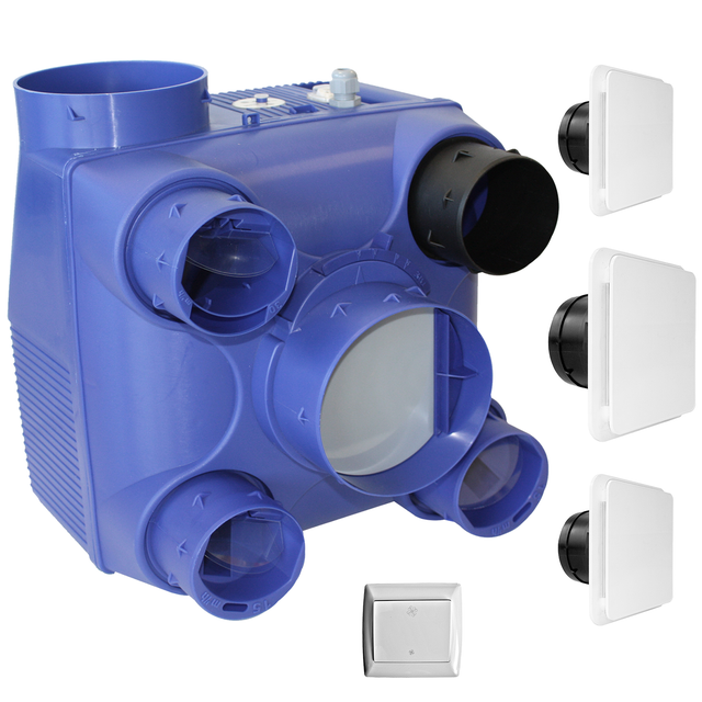 Kit VMC simple flux auto à détection d'humidité EQUATION dhu 2 edition limite