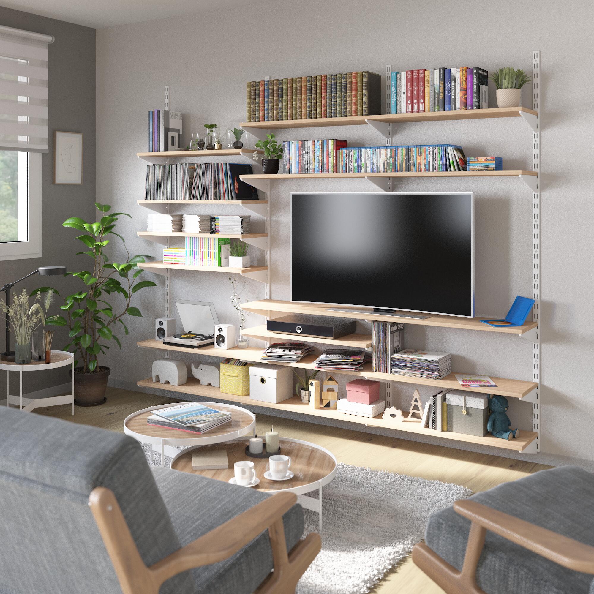 Crémaillère double acier, H.200 cm entraxe 50 mm - 9