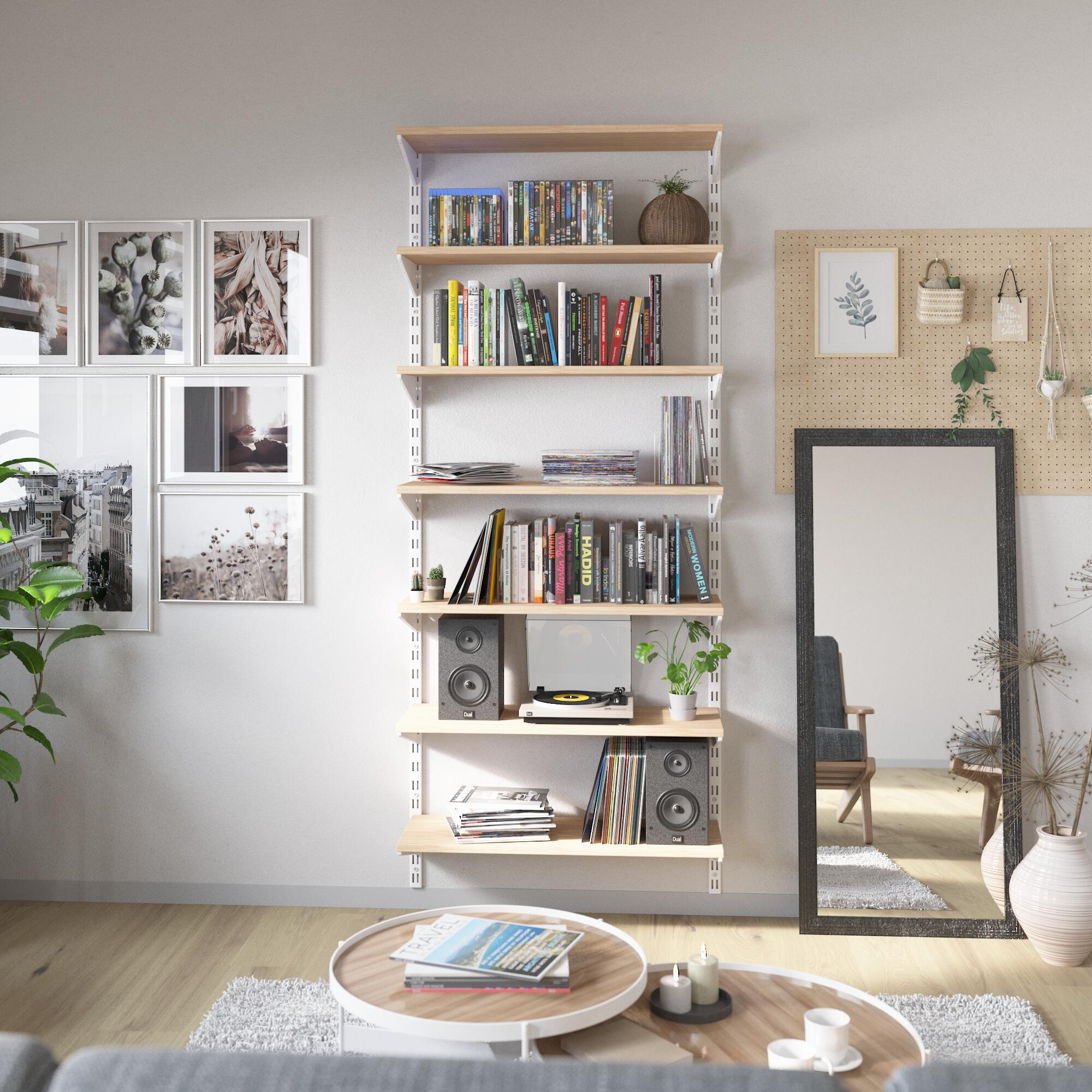 Lote librería blanco spaceo sin madera