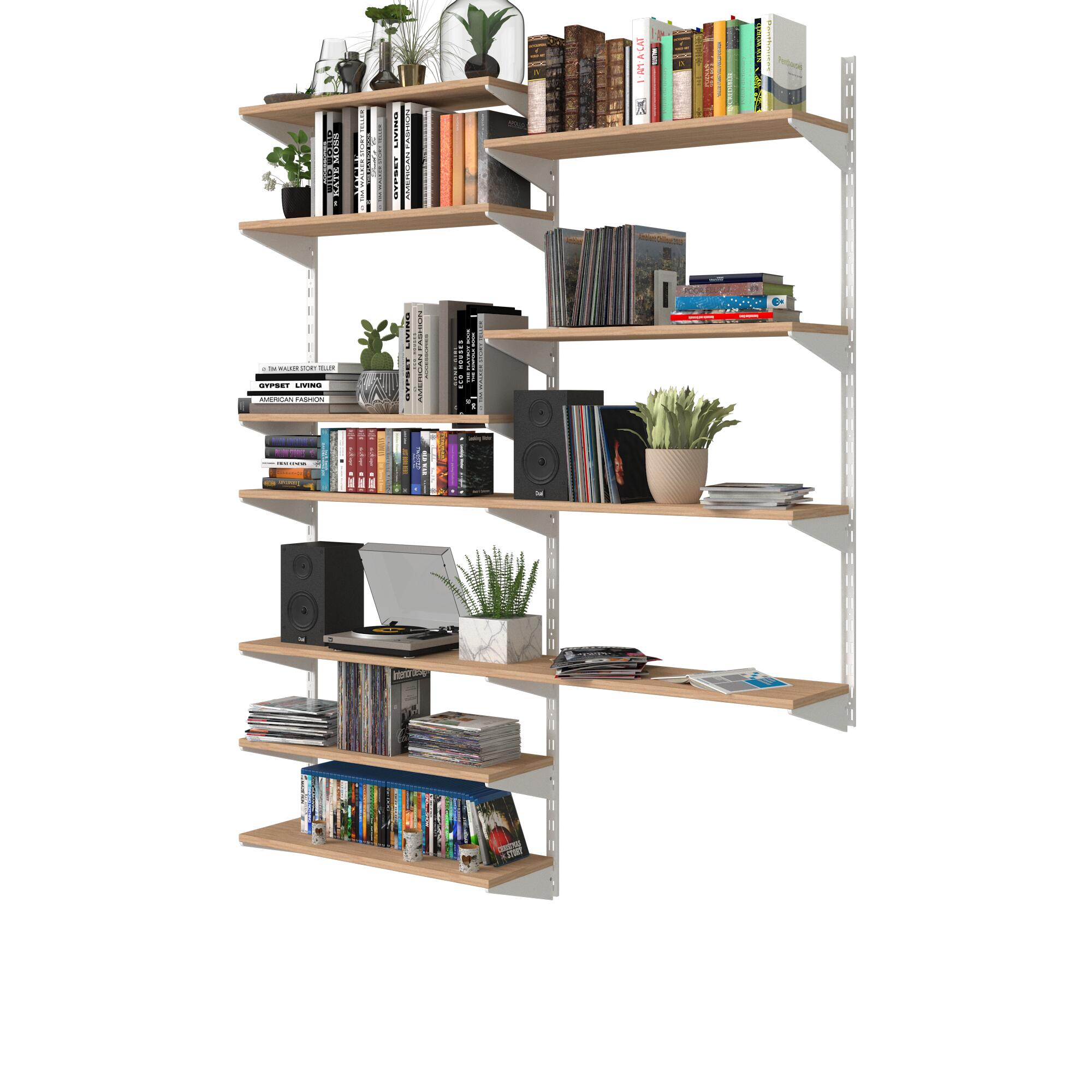 Console double acier verni, P.47 cm entraxe 50 mm - 6