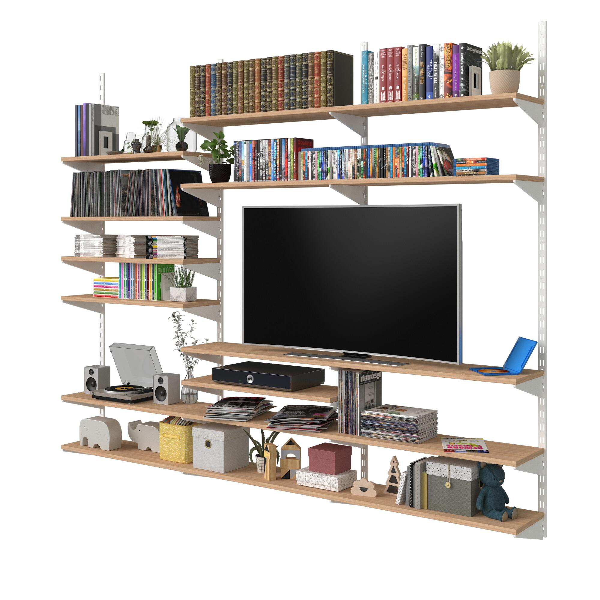 Console double acier verni, P.47 cm entraxe 50 mm - 7