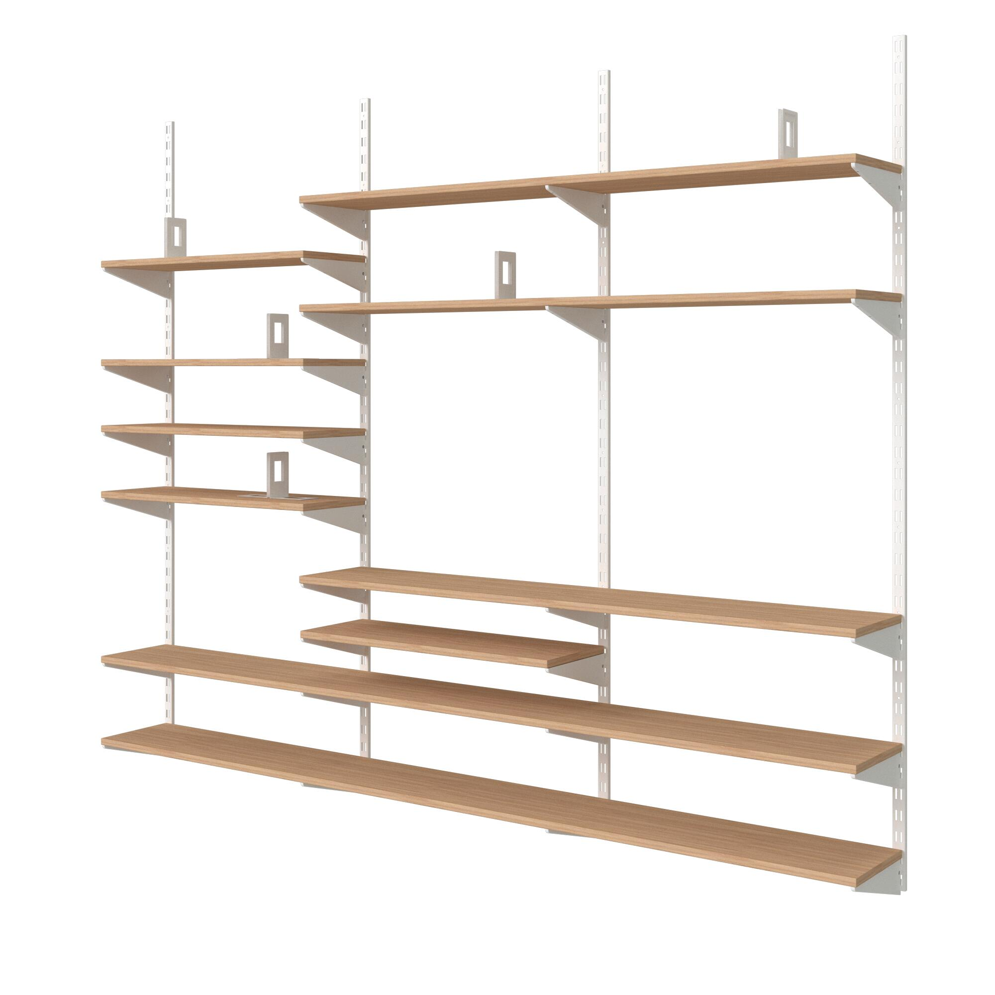 Console double acier verni, P.47 cm entraxe 50 mm - 4