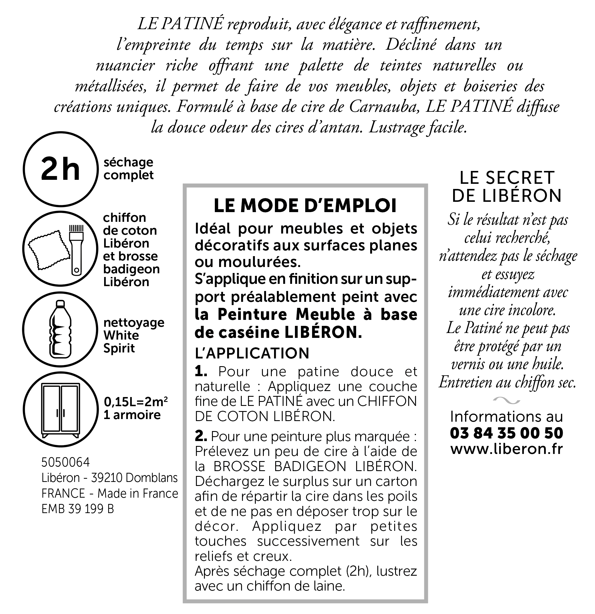Patine LIBÉRON incolore  150ml - 3