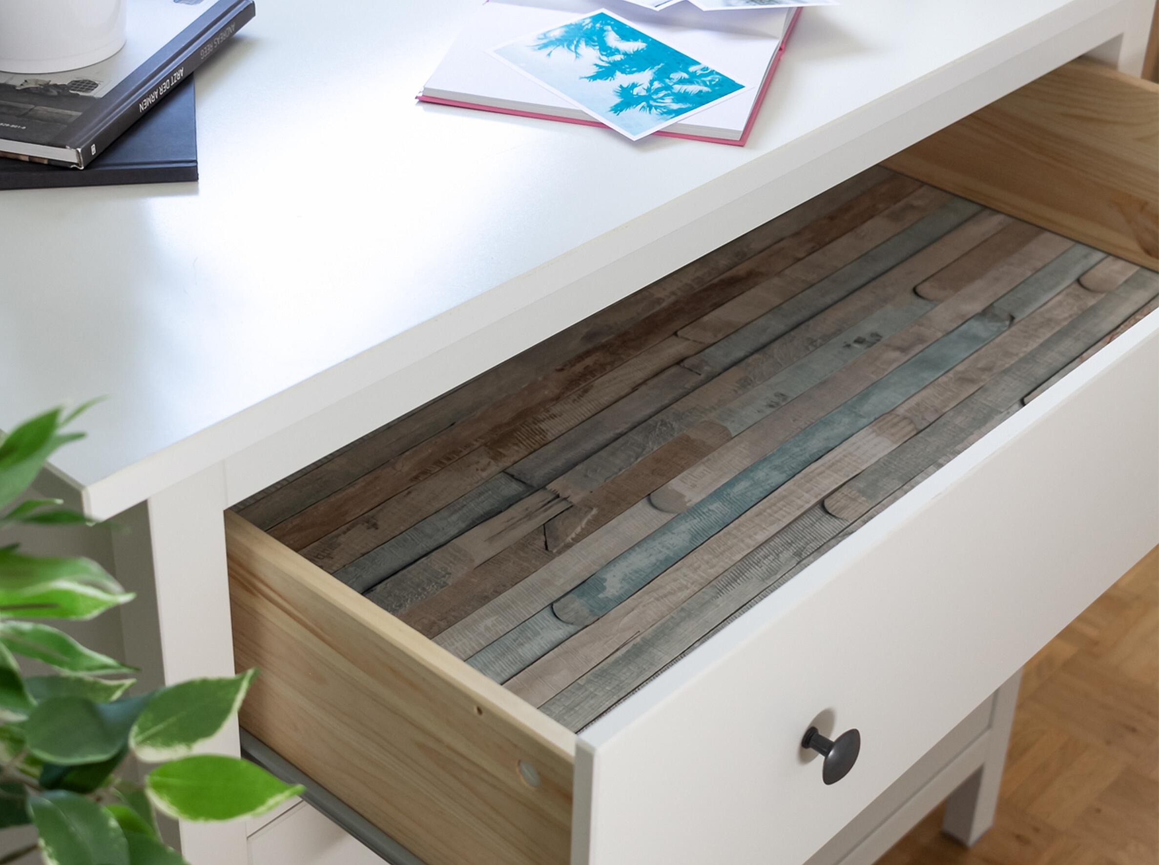 Adhésif décoratif D-C-FIX Effet bois peint, rio ocean l.0.675 x L.2 m - 6