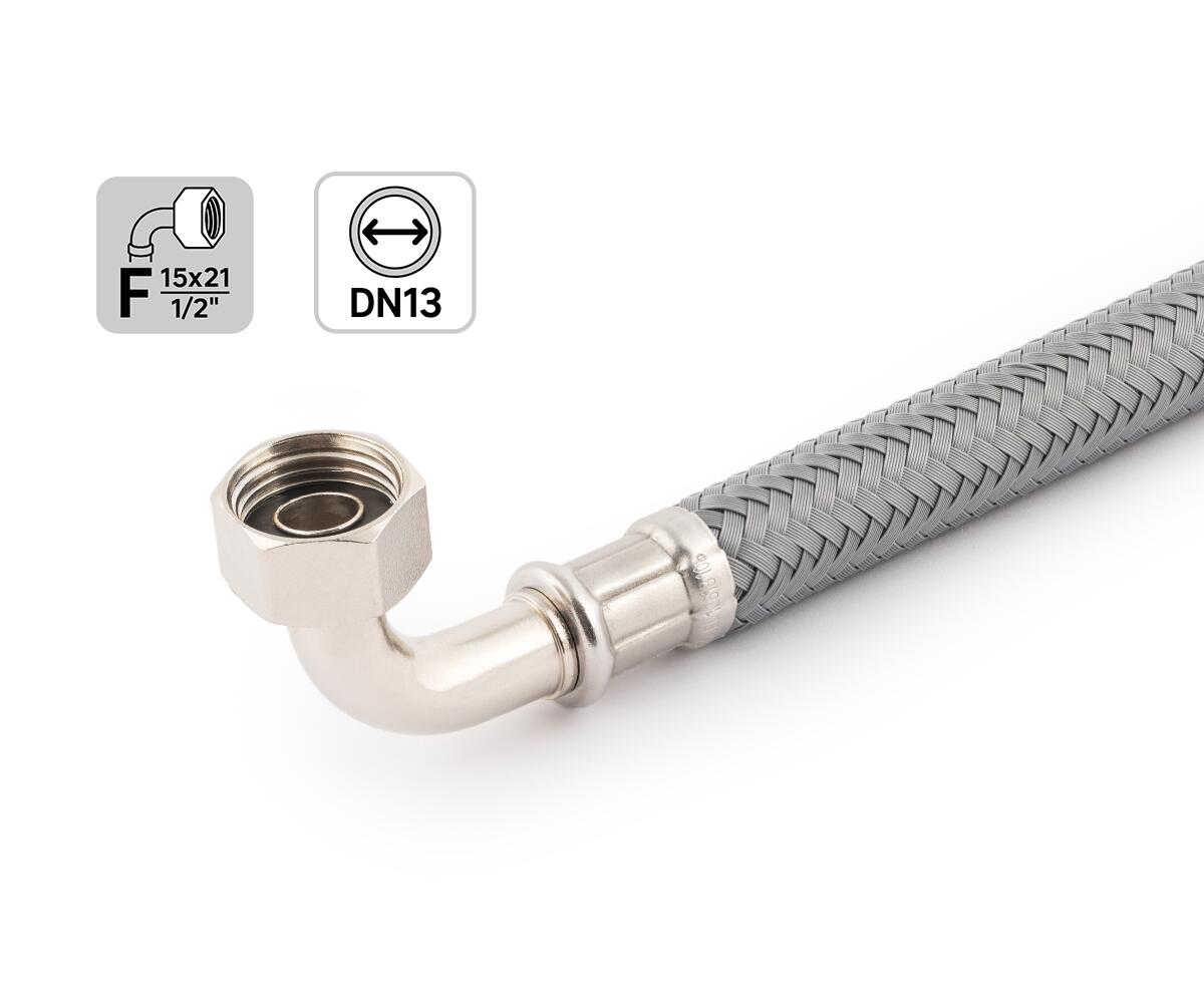 Flexible coudé femelle/femelle 15x21 (1/2