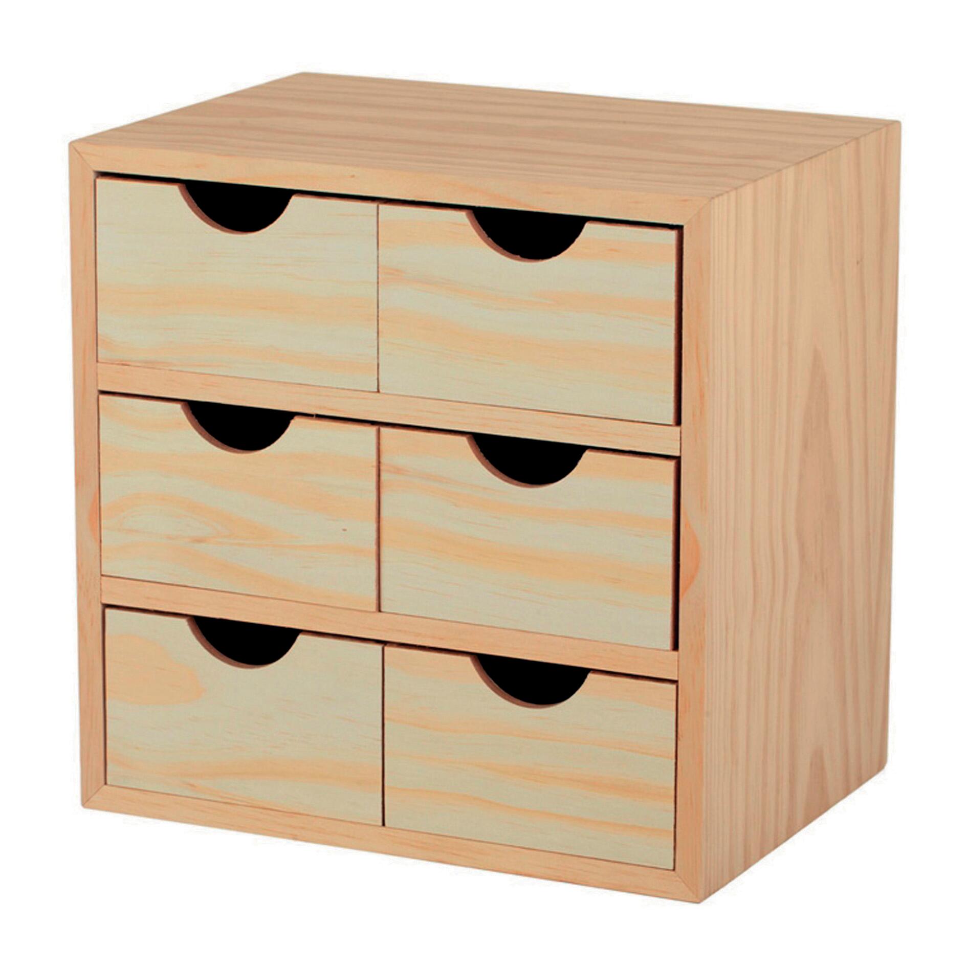 Astigarraga  Cajonera De Madera De 28X28x20cm Y Capacidad 11L , Leroy Merlin