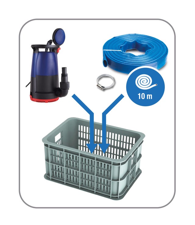 Kit innondation eau claire et chargée SPIDO 500 12500 l/h