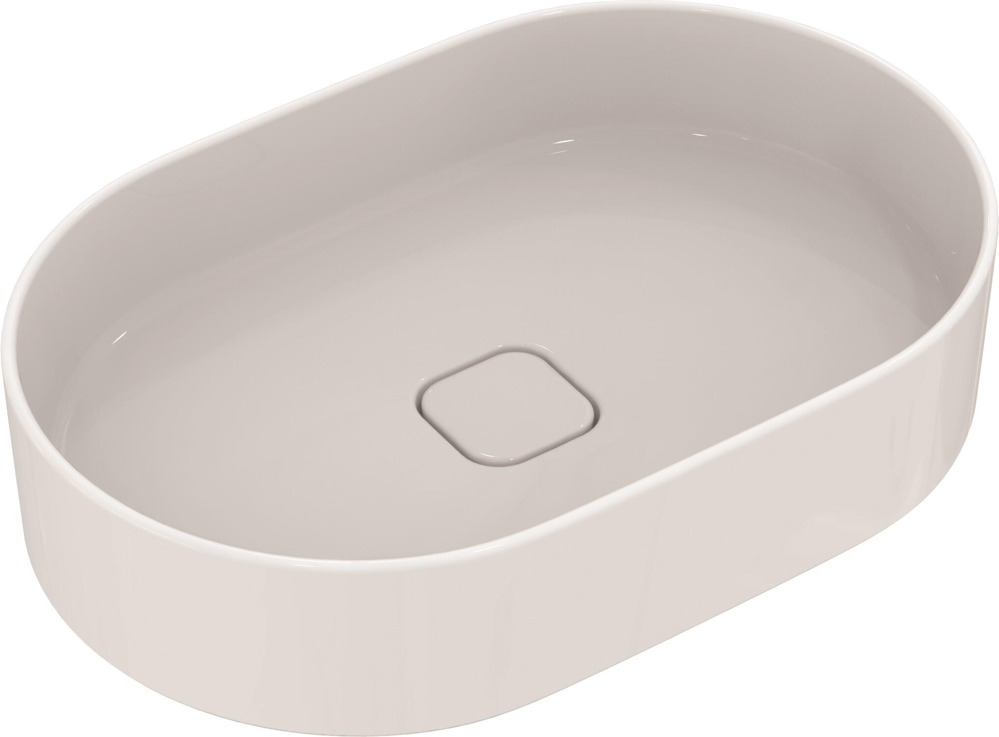 Lavabo da appoggio Strada II IDEAL STANDARD ovale in ceramica senza foro L 60 x H 18 x P 40 cm bianco lucido piletta non inclusa - 5