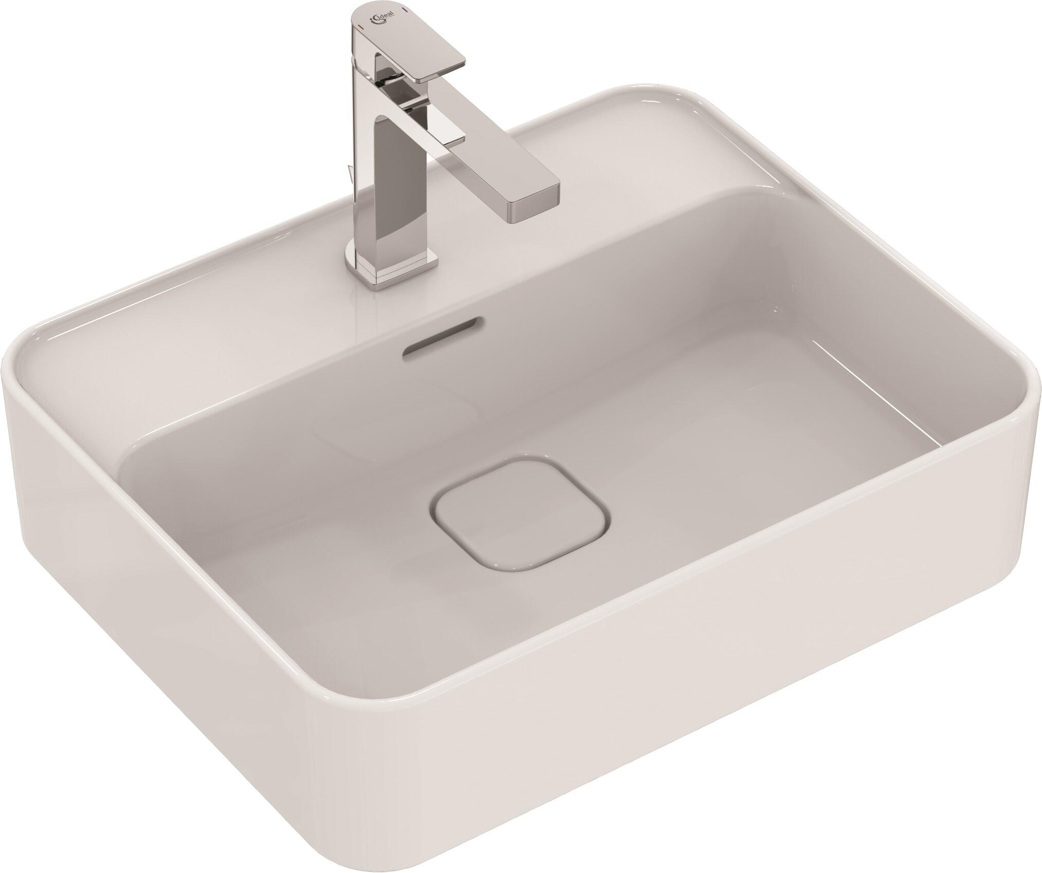 Lavabo da appoggio IDEAL STANDARD rettangolare in ceramica L 50 x H 17.5 x P 40 cm bianco lucido piletta non inclusa - 3