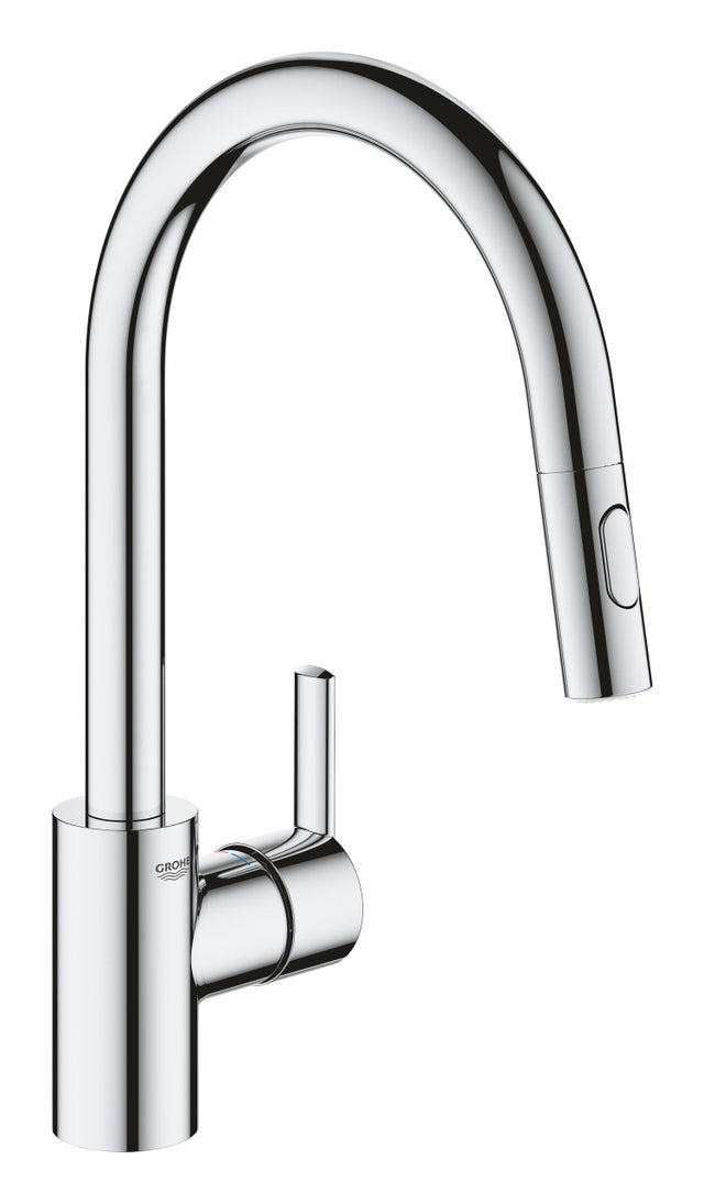 Mitigeur de cuisine avec douchette chrome, GROHE, Feel Clova douchette -QuickFix