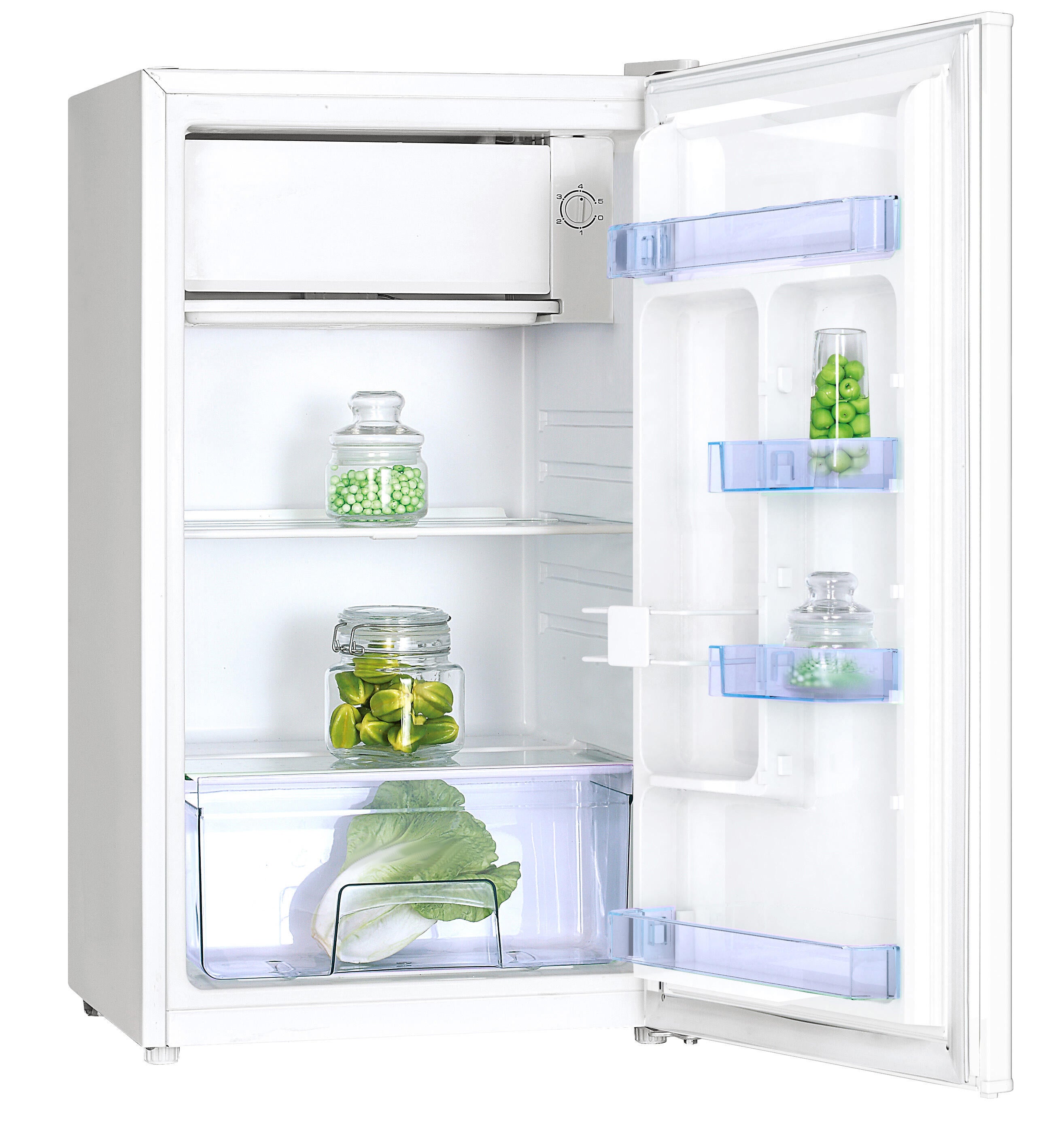 Kitchenette blanche 120 cm plaque électrique et réfrigérateur - 5