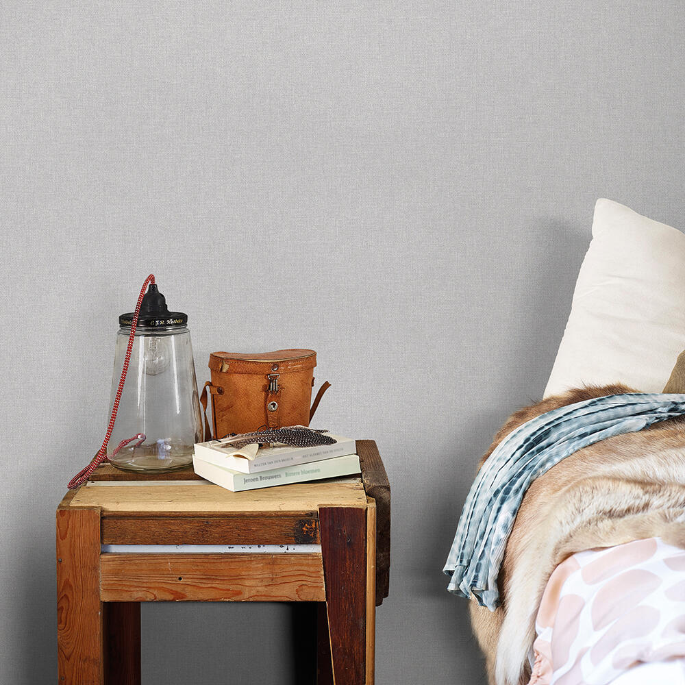 Papier peint intissé Textile mat INSPIRE gris oyster - 4