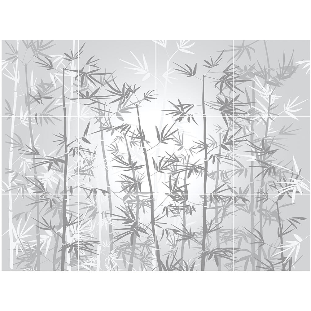 Lot de 12 adhésifs décoratifs PLAGE Mjallnas, gris l.0.15 x L.0.15 m - 2