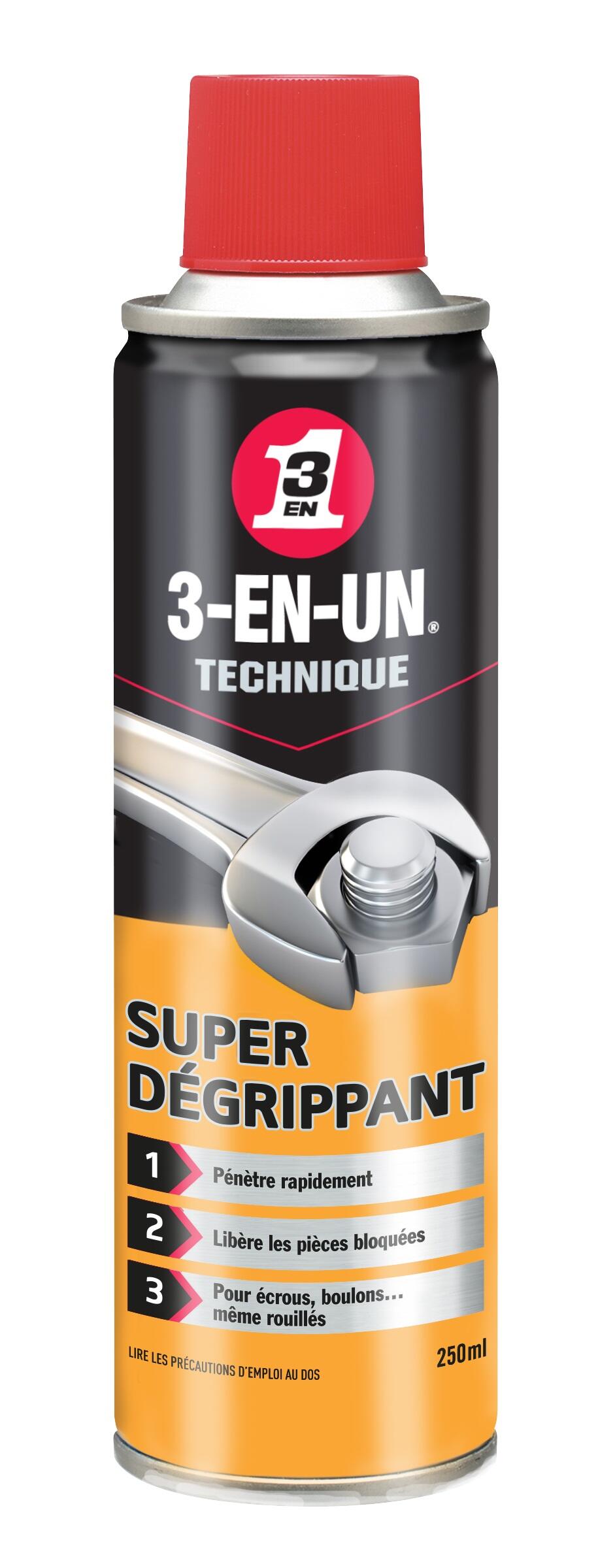 Dégrippant 3-EN-UN TECHNIQUE en aérosol 250 ml - 12