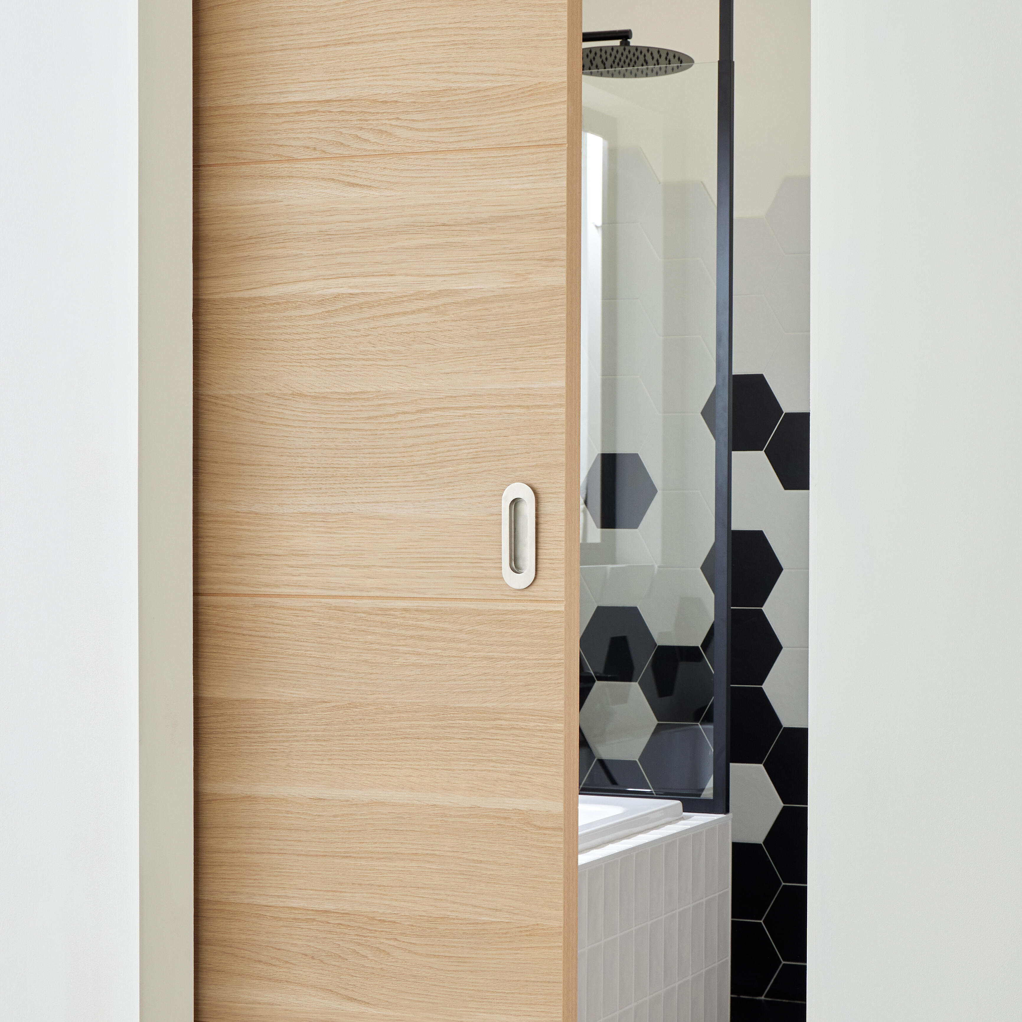 Porte coulissante MDF Madrid 2, H.204 x l.73 cm - 3