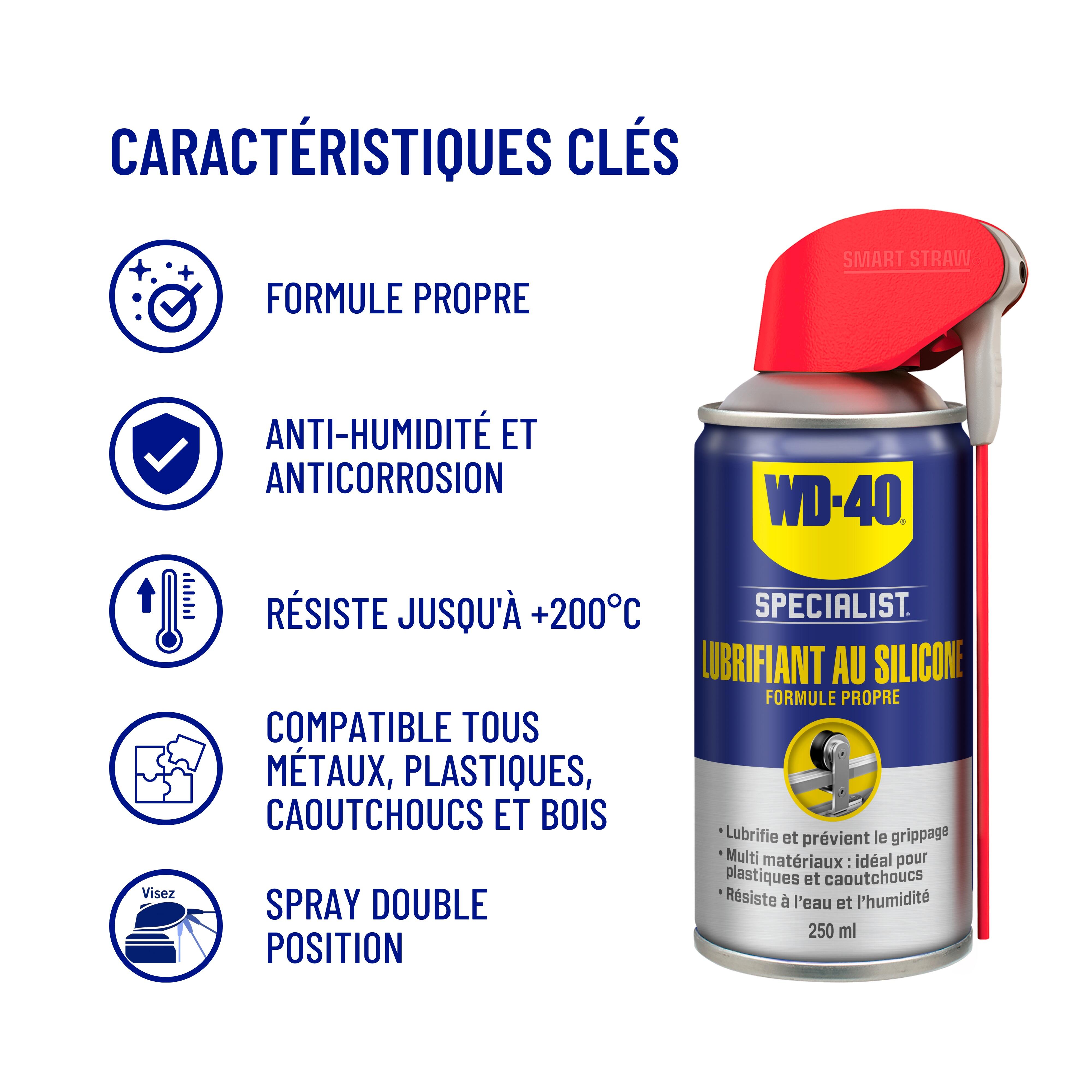 Lubrifiant silicone en aérosol, 250 ml WD-40 - 2
