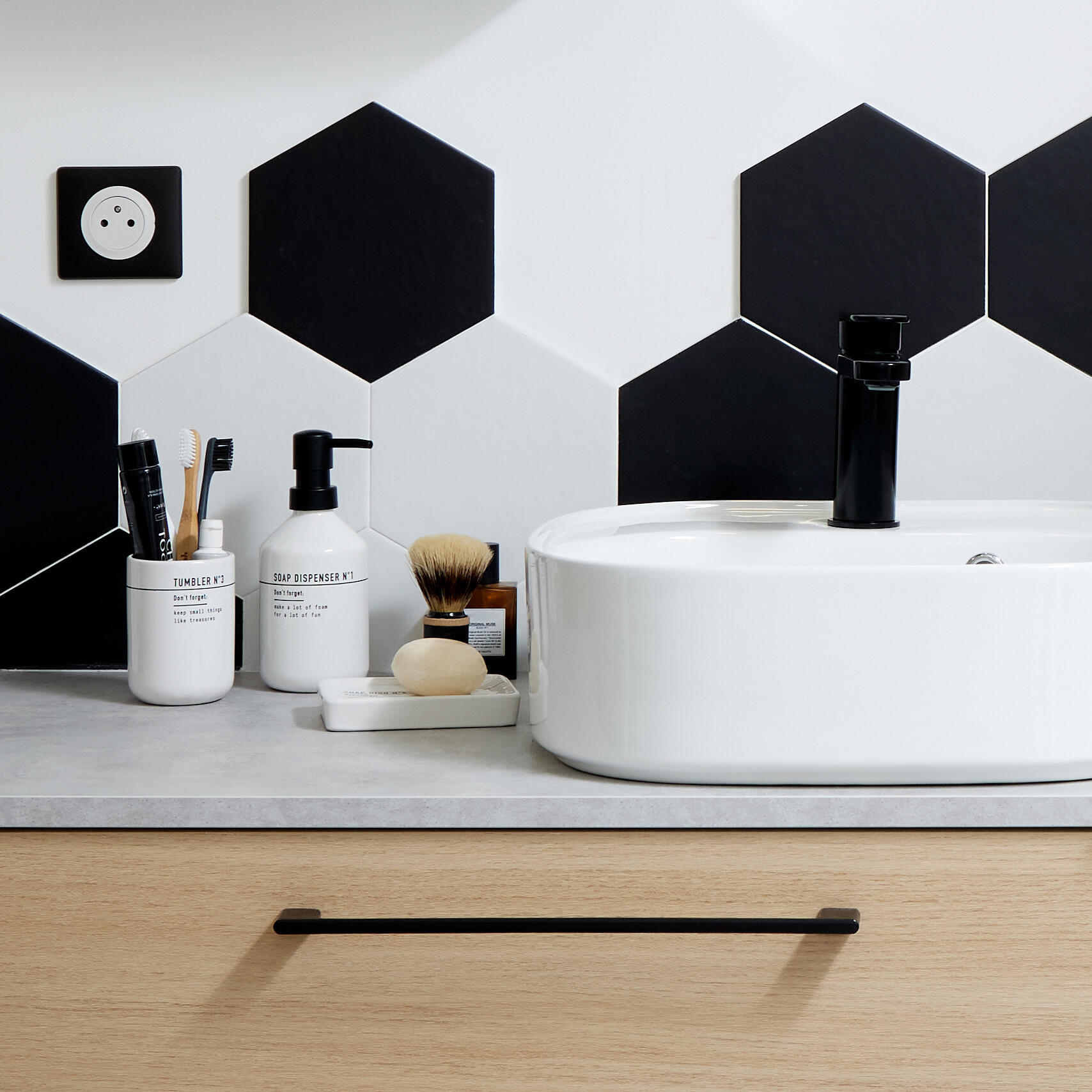 Poignée de meuble INSPIRE Remix noir matl.32cm - 3