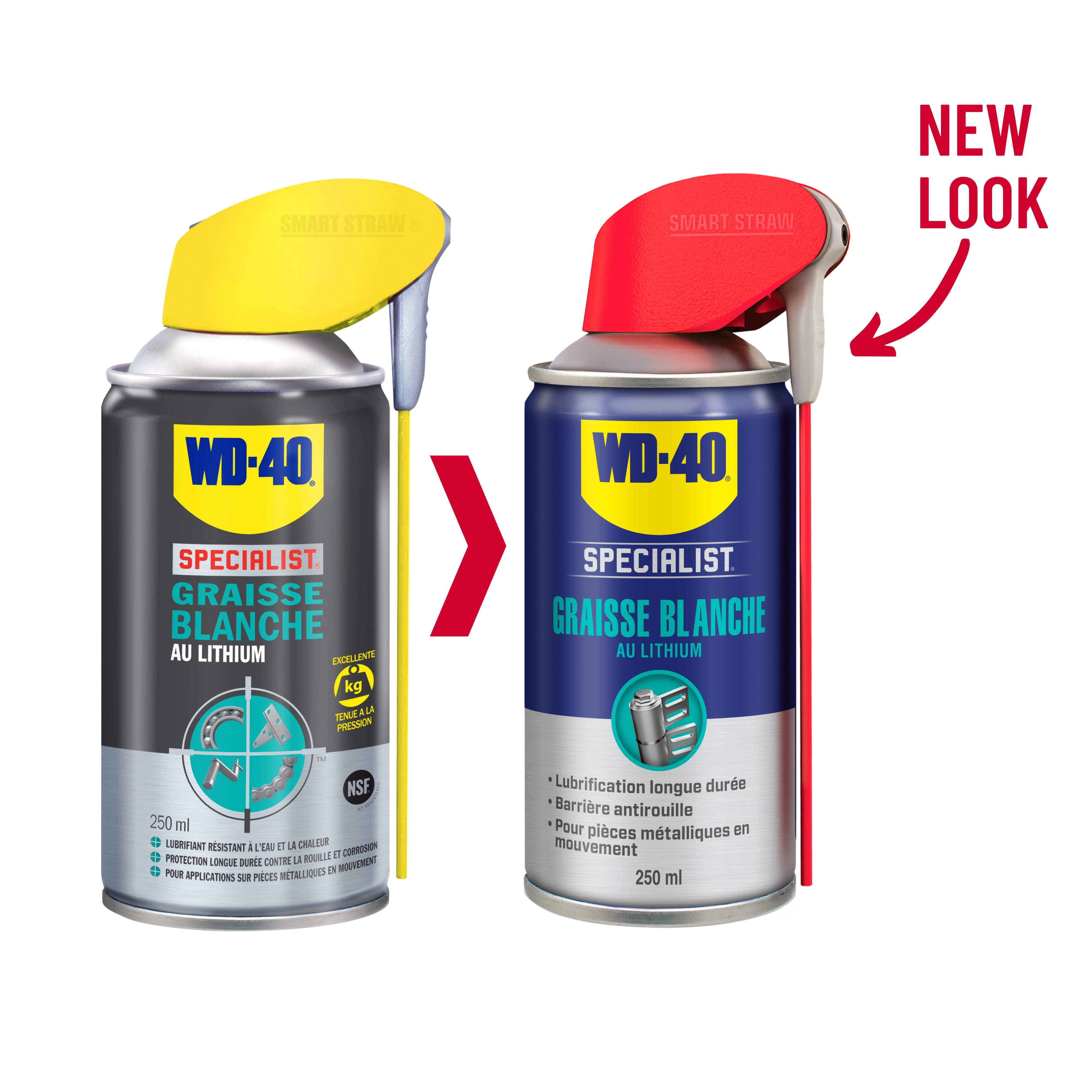 Graisse blanche, WD-40 en aérosol 250 ml - 4