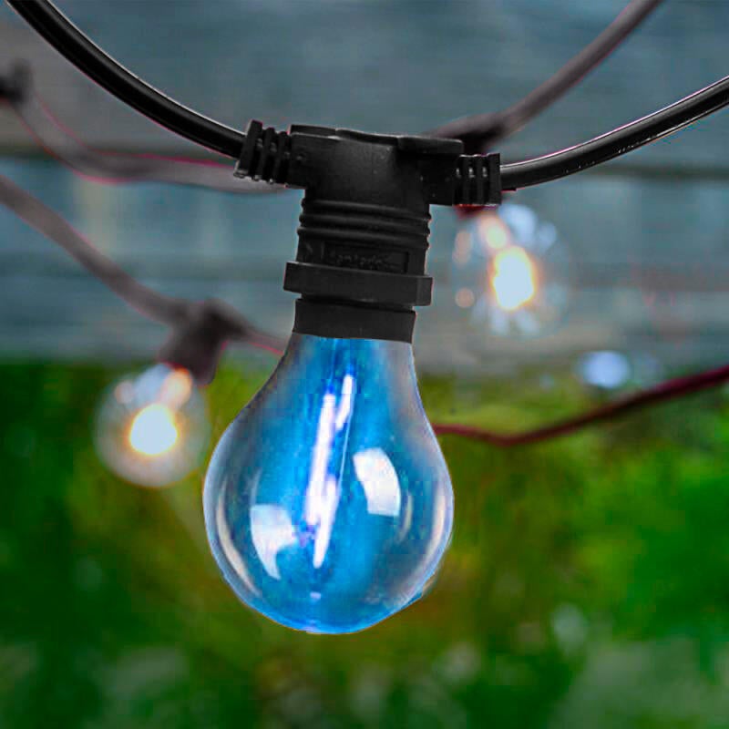 Ghirlanda LED con cavo nero 10 lampadine LED multicolore - 8 metri | Leroy Merlin