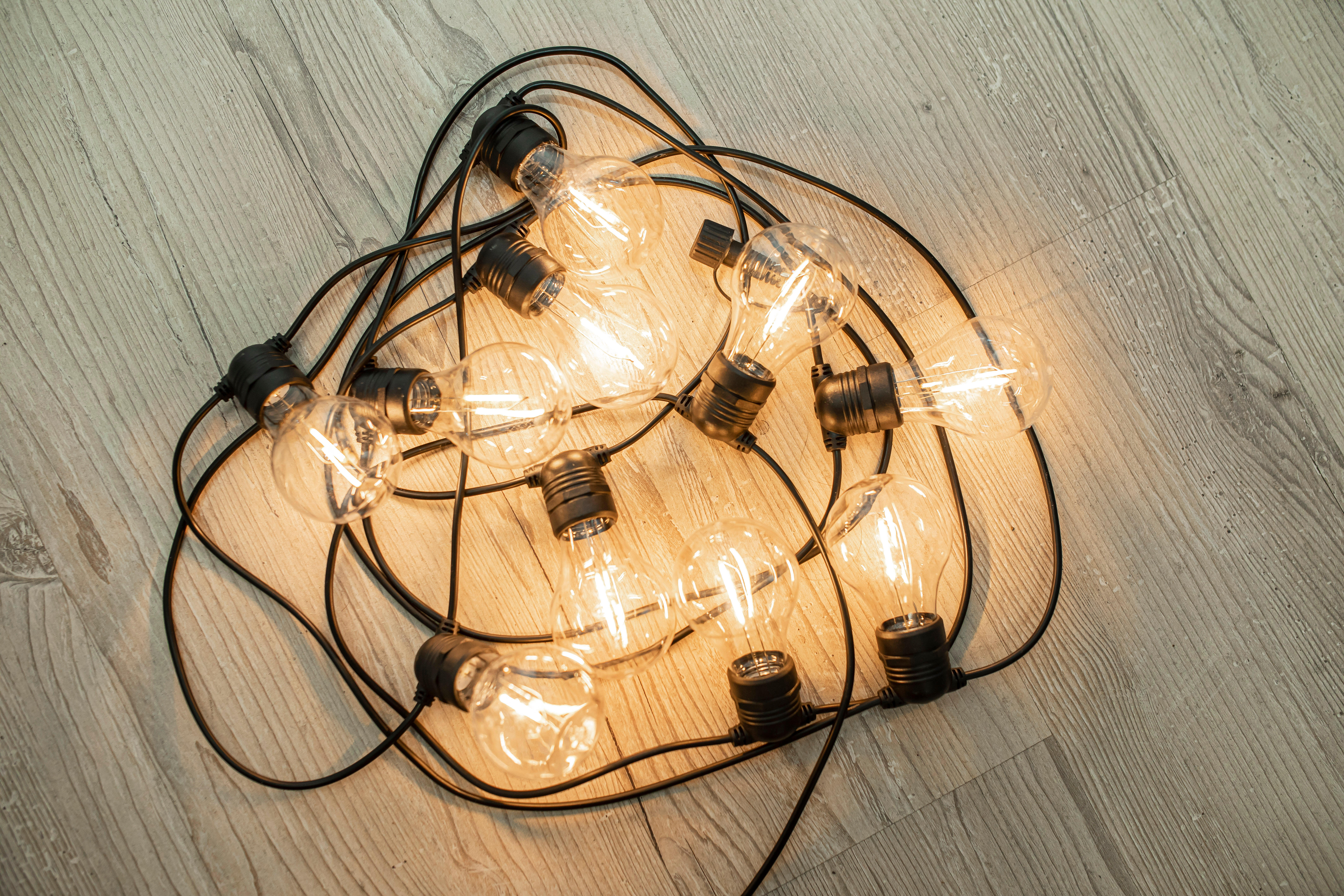 Guirlande Solaire 10 Boules Atmosphera - 3.35 Mètres, Noir | Éclairage Extérieur Décoratif | Autonome, Pas De Fil