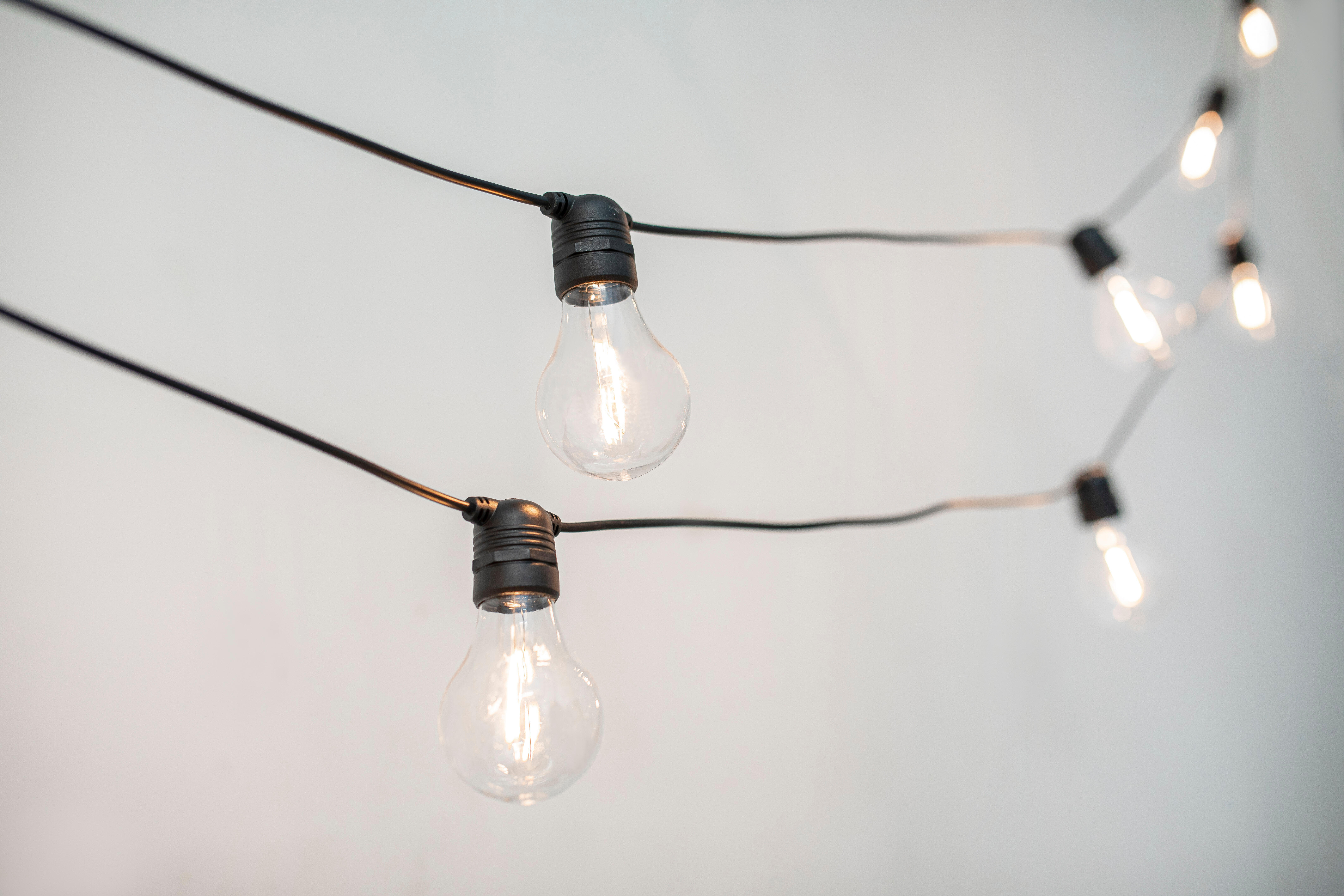 Guirlande solaire et rechargeable 10 ampoules blanc chaud 350lm Allegra 8m noir - 3