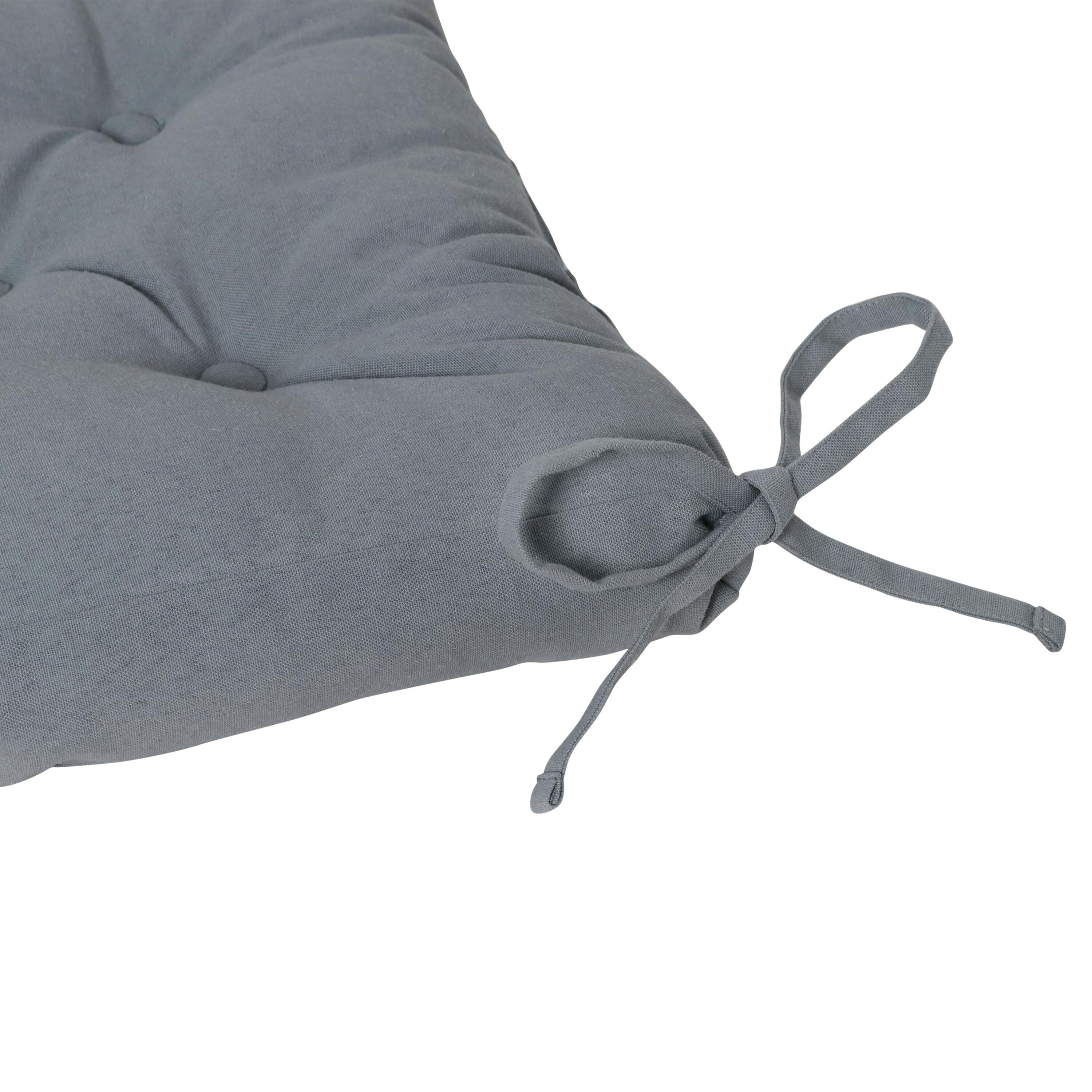 Galette de chaise Luck, gris l.40 x L.40 cm INSPIRE - 6