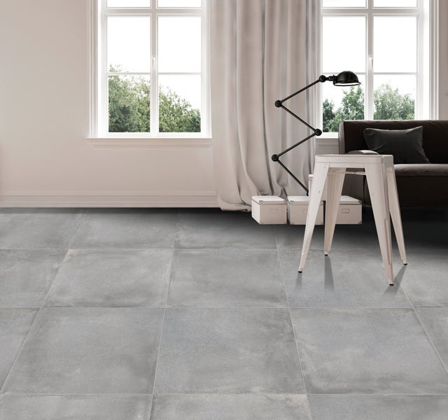 Carrelage sol / mur effet béton gris Roller l.60.4xL.60.4cm FRASSINORO GRESMALT