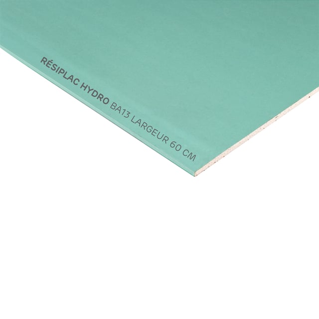 Plaque de plâtre BA 13 H.250 x l.60 cm, hydro RESIPLAC