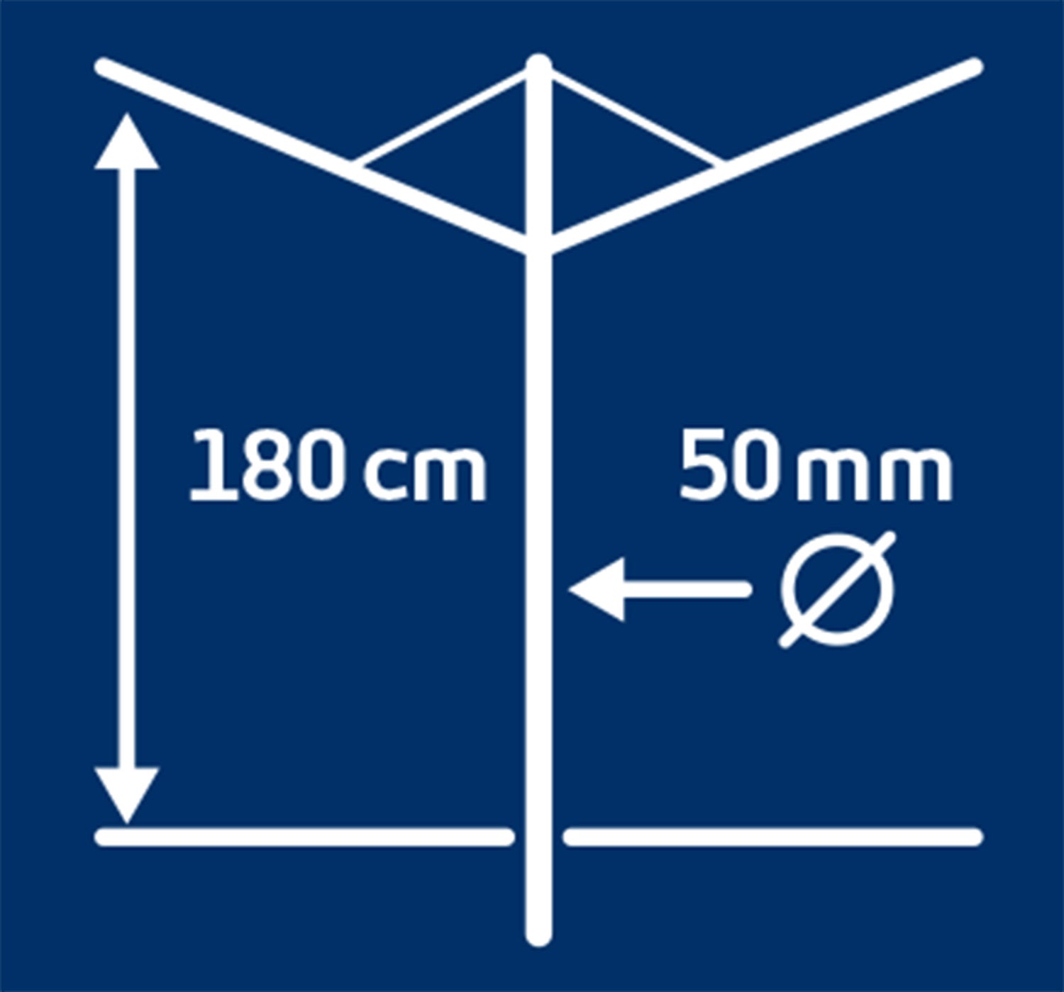 Etendoir parapluie LEIFHEIT Linolift 600 quickstart L.60 m - 2