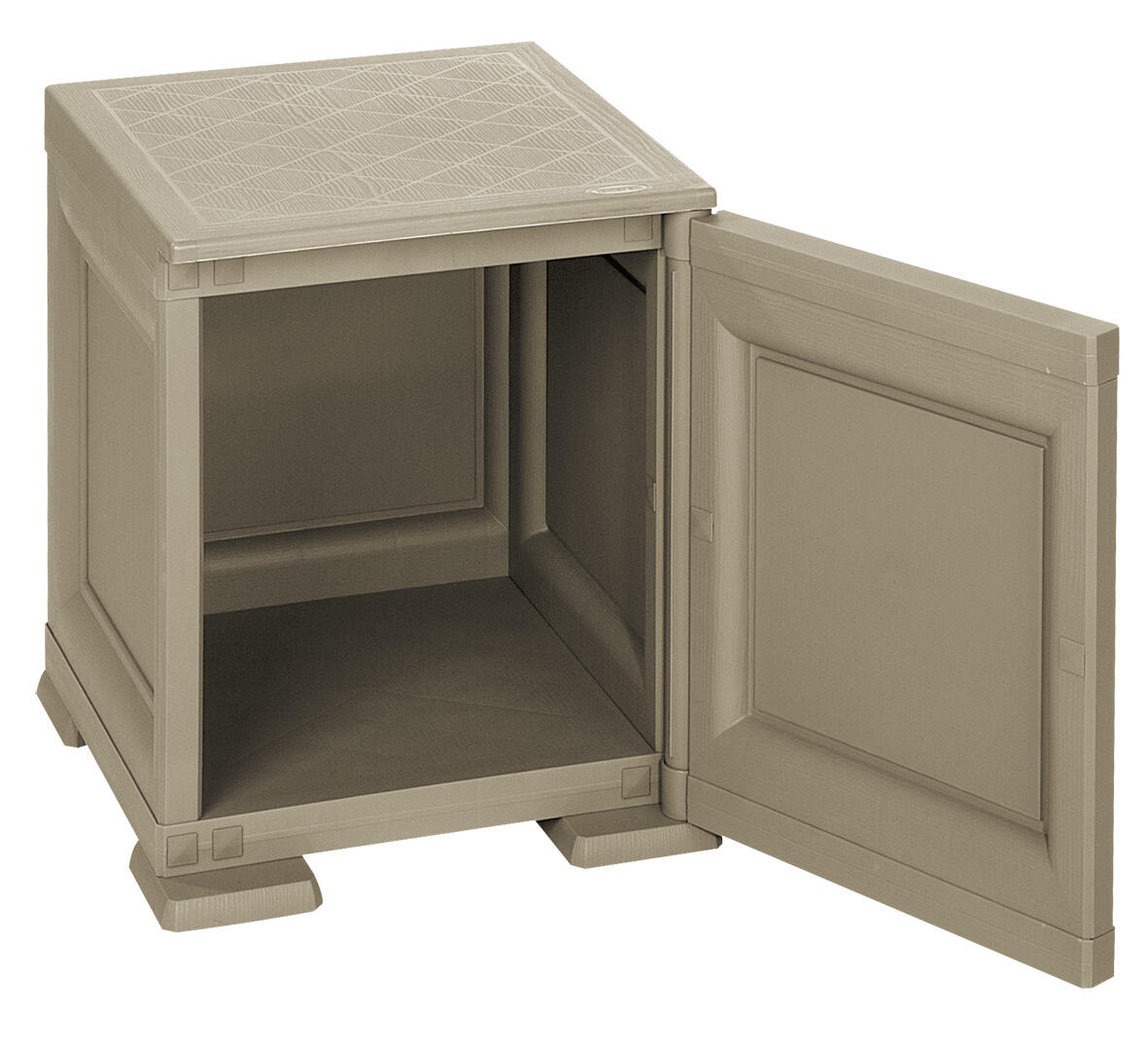 Comodino in polipropilene omnimodus marrone talpa L 40 x H 46 x P 47 cm - 4