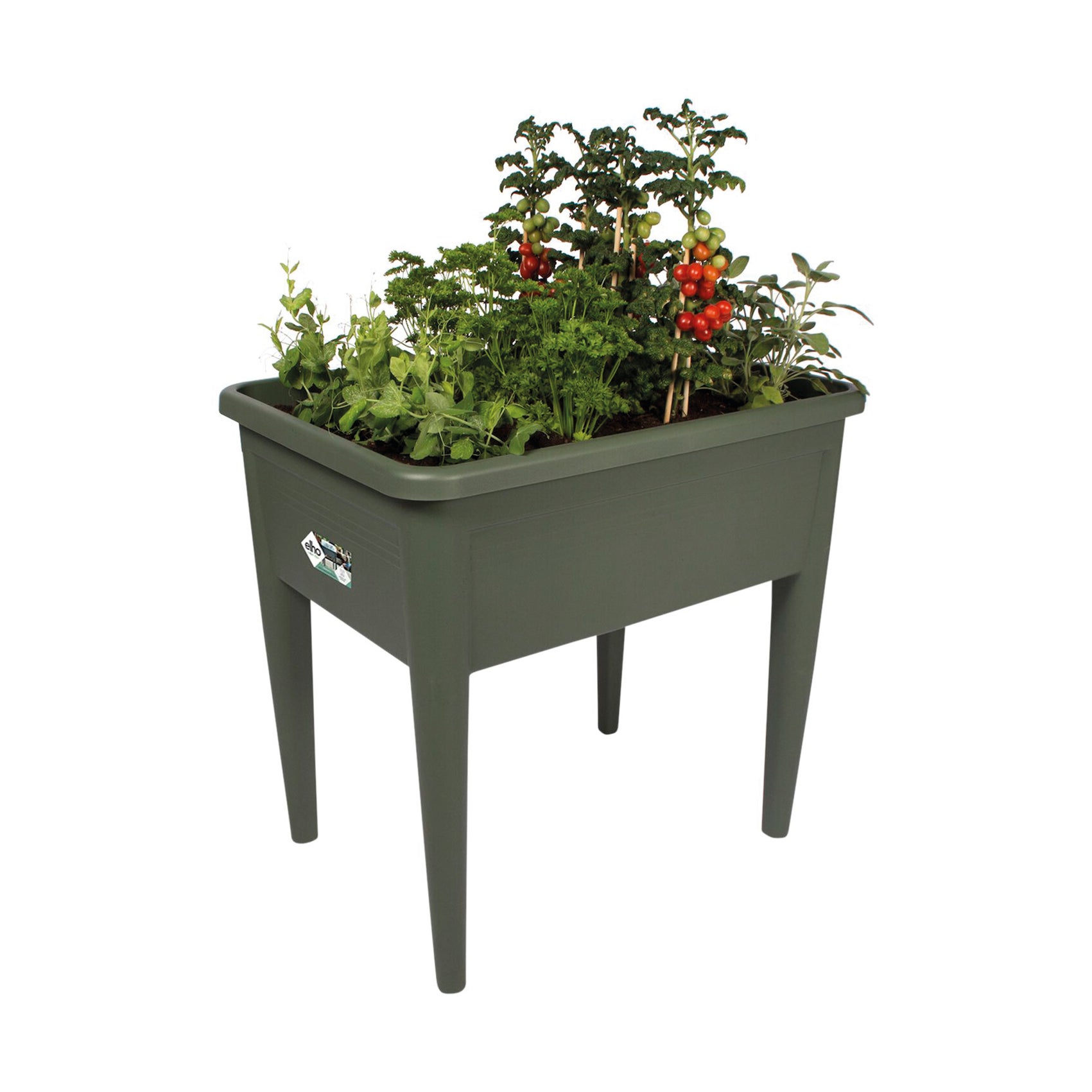 Fioriera per orto in polipropilene Green basics grow table super xxl ELHO verde L 75.5 x P 56.3 x H 73.3 cm - 6