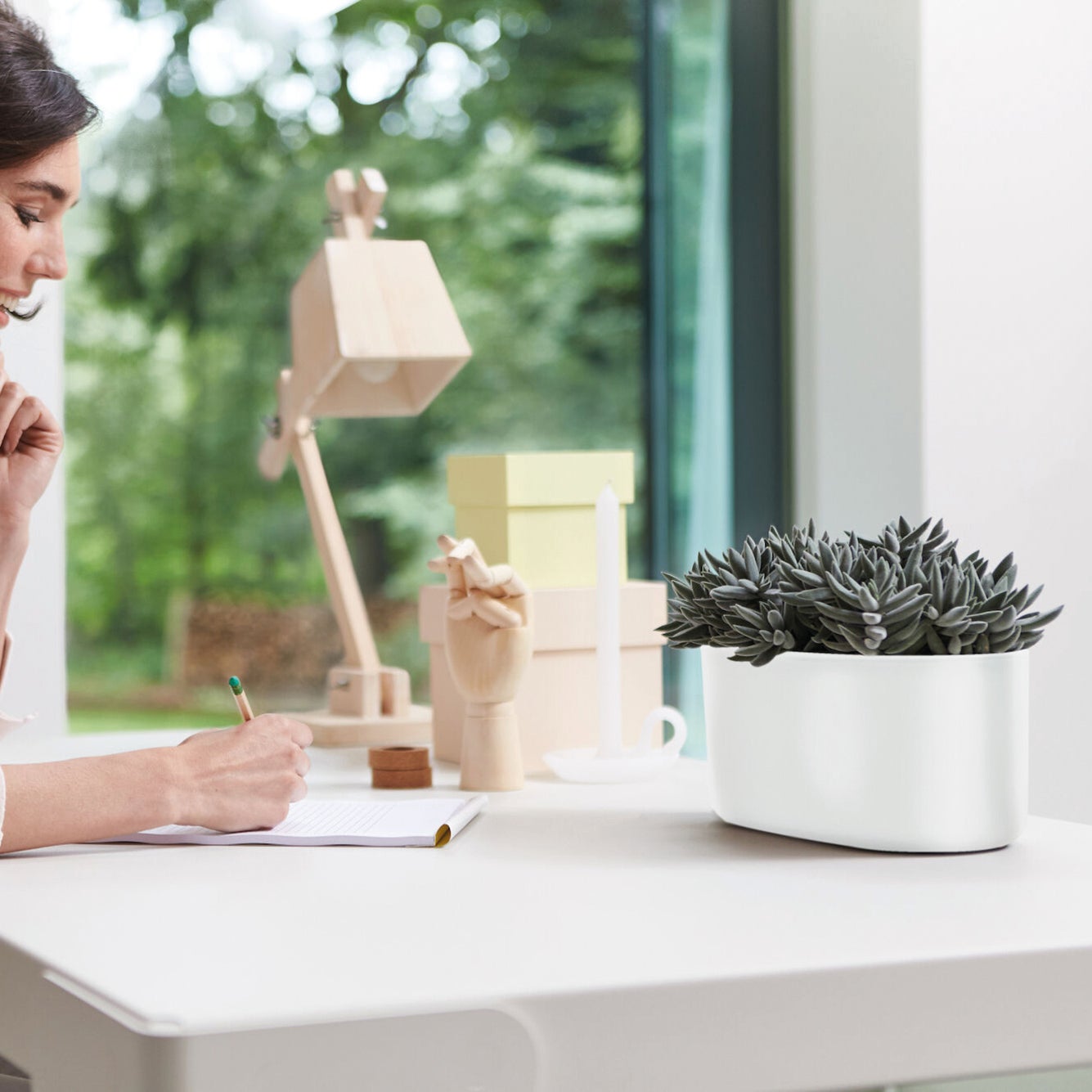 Vaso ELHO in polipropilene bianco H 12.6 x ø 27 cm - 2