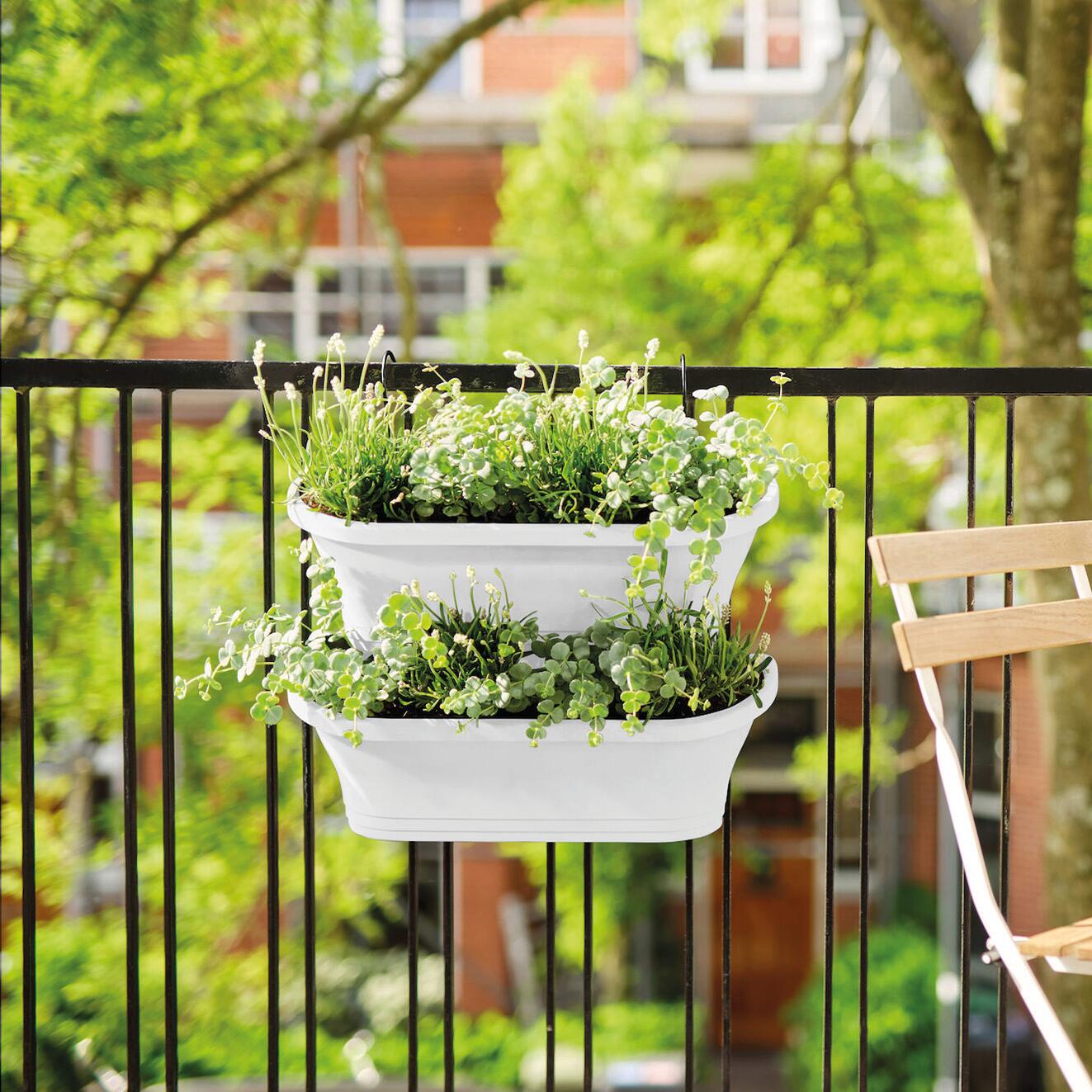 Fioriera ELHO in polipropilene H 23.33 x L 51.215 x P 51.215 cm - 2