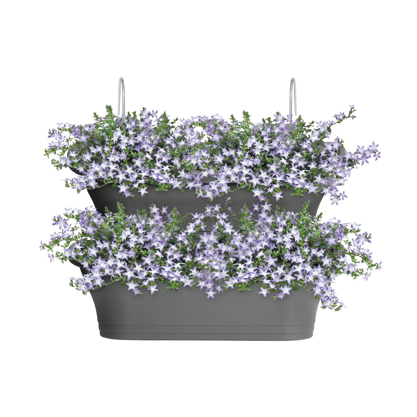Fioriera ELHO in polipropilene H 23.33 x L 51.215 x P 51.215 cm - 2
