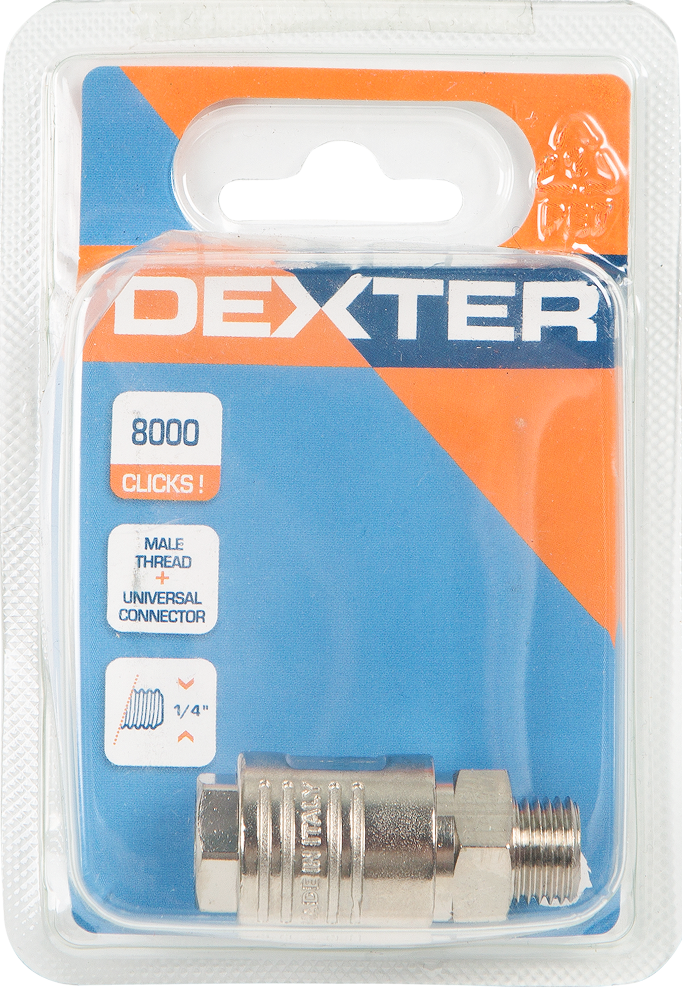 Connecteur universel 1/4 mâle en laiton DEXTER, 16 bars - 4