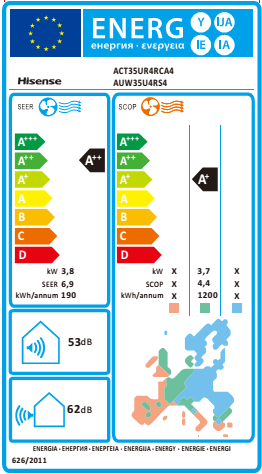 Condizionatore monosplit HISENSE 12000 BTU inverter A++/A+ serie console - 5